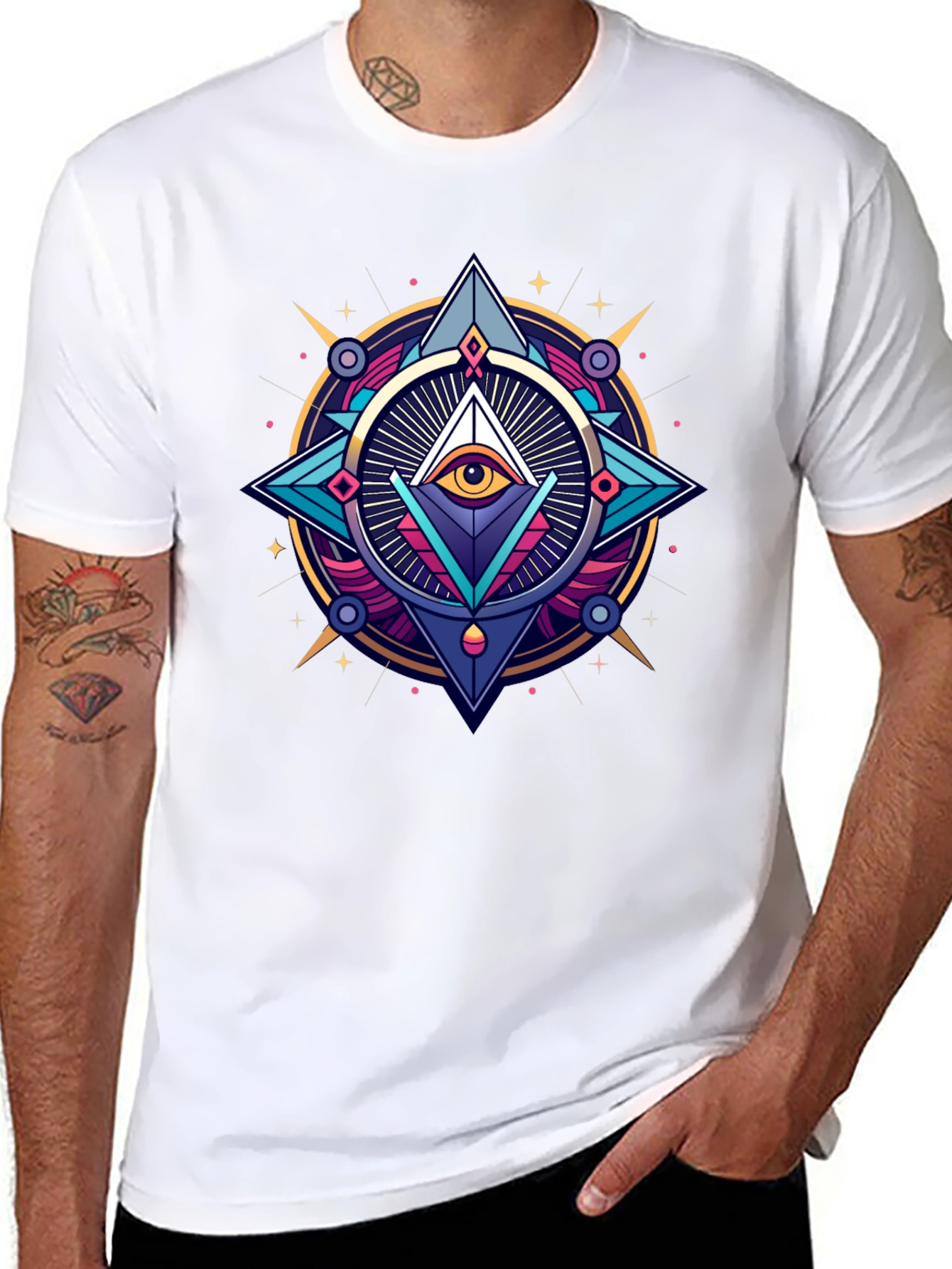 Mystic Eye Graphic Black T-Shirt