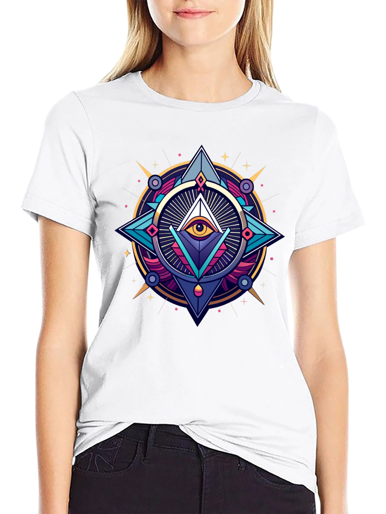 Mystic Eye Graphic Black T-Shirt
