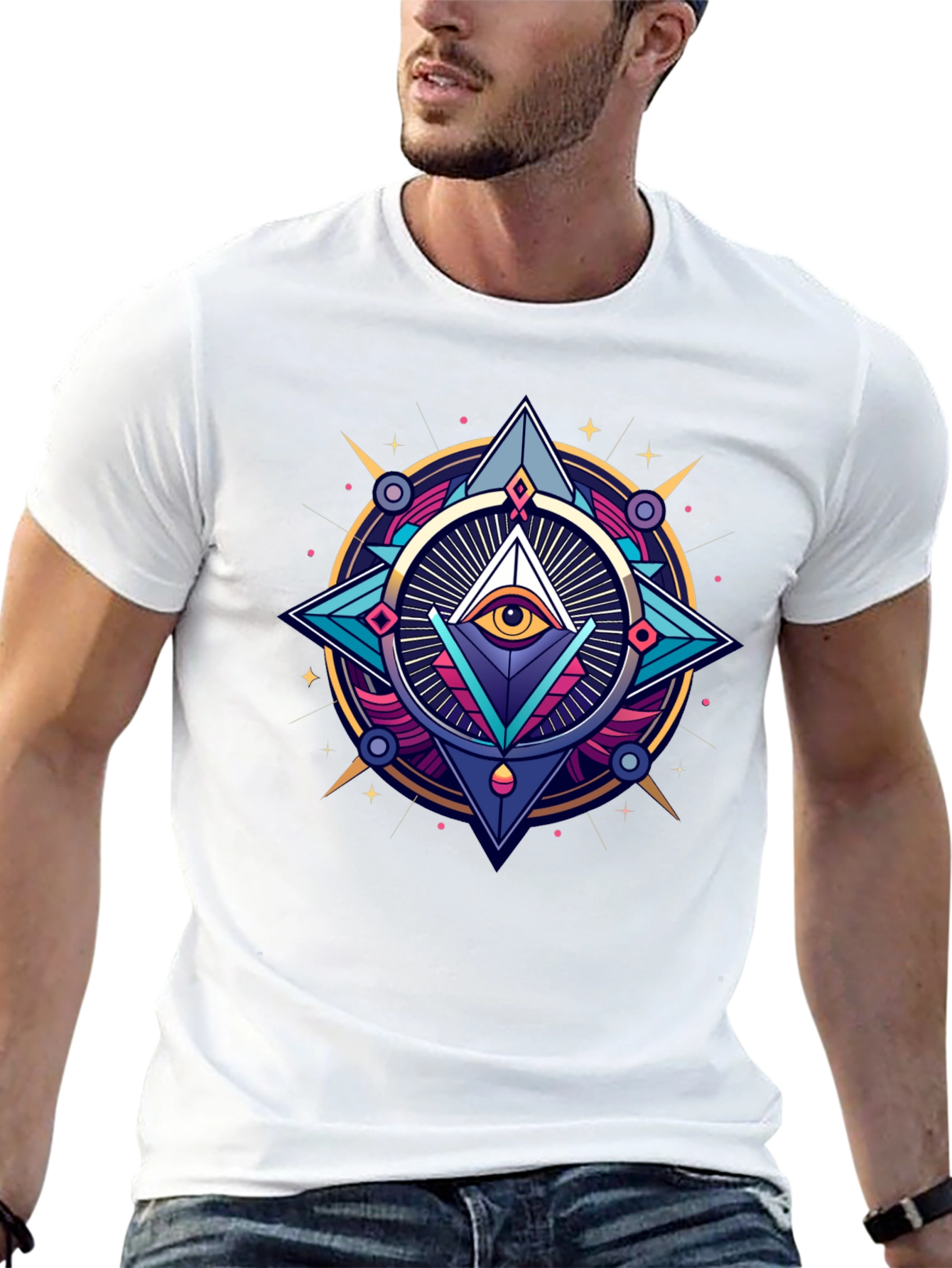Mystic Eye Graphic Black T-Shirt