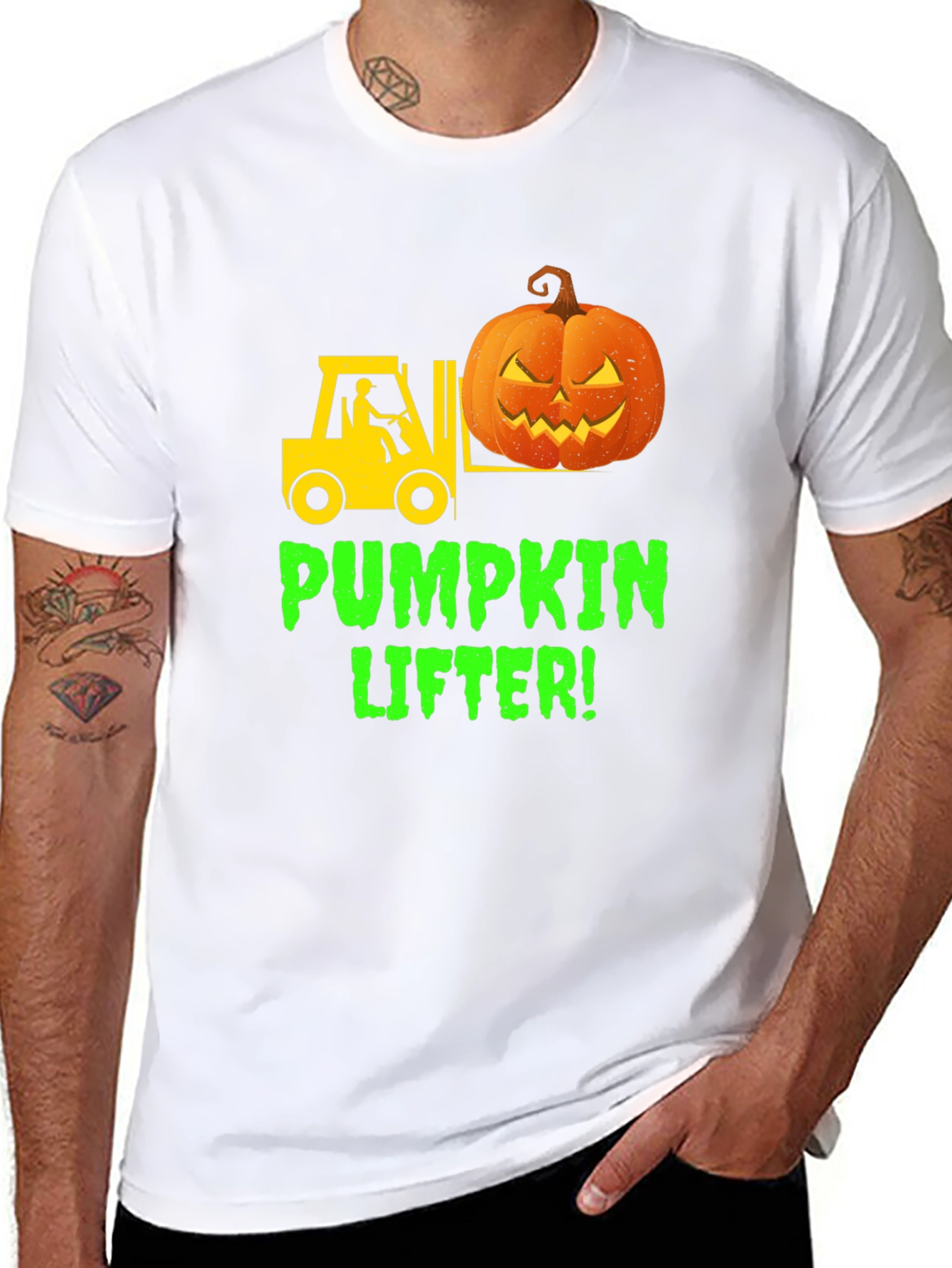 Pumpkin Lifter Halloween T-Shirt