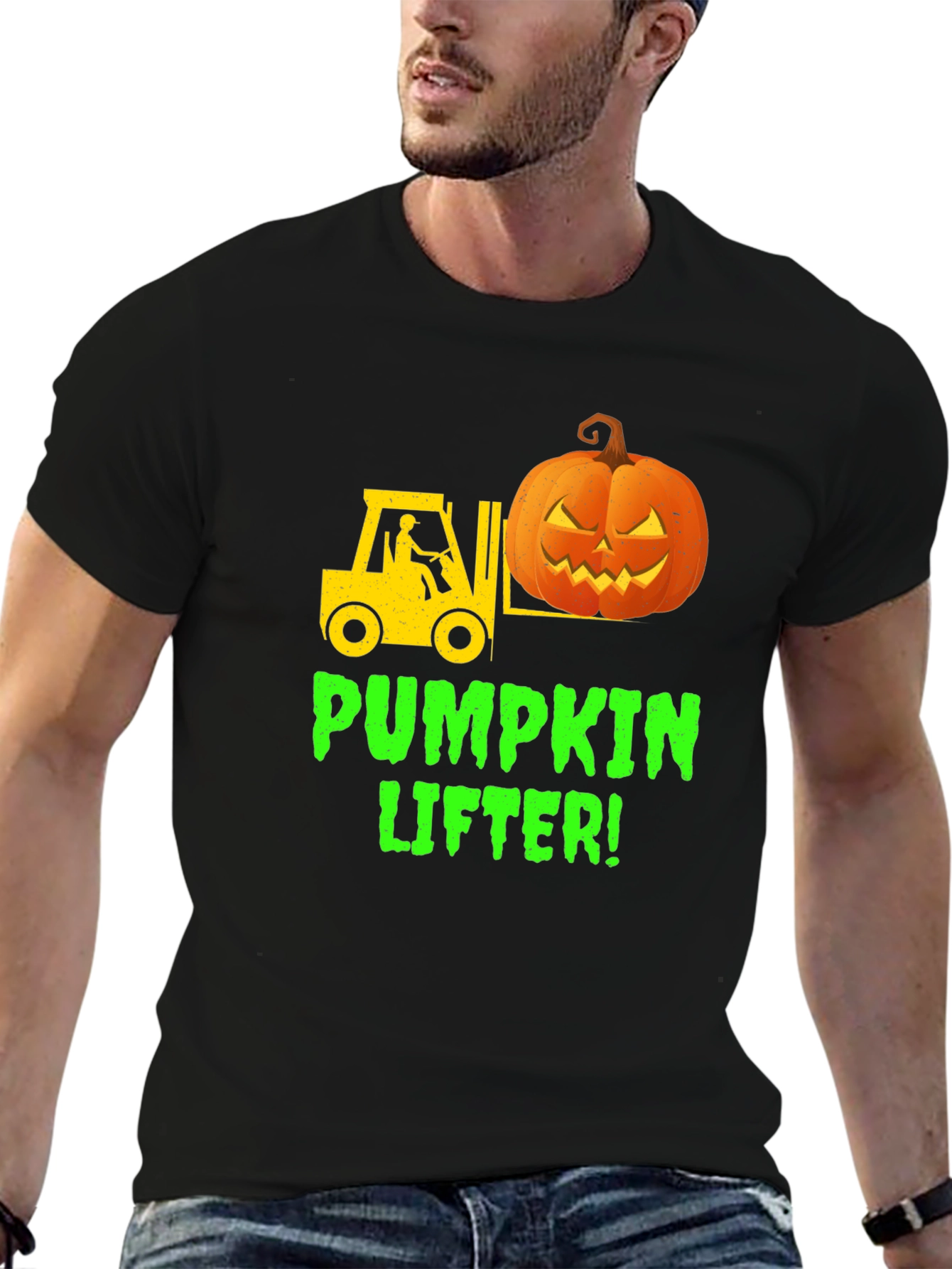 Pumpkin Lifter Halloween T-Shirt