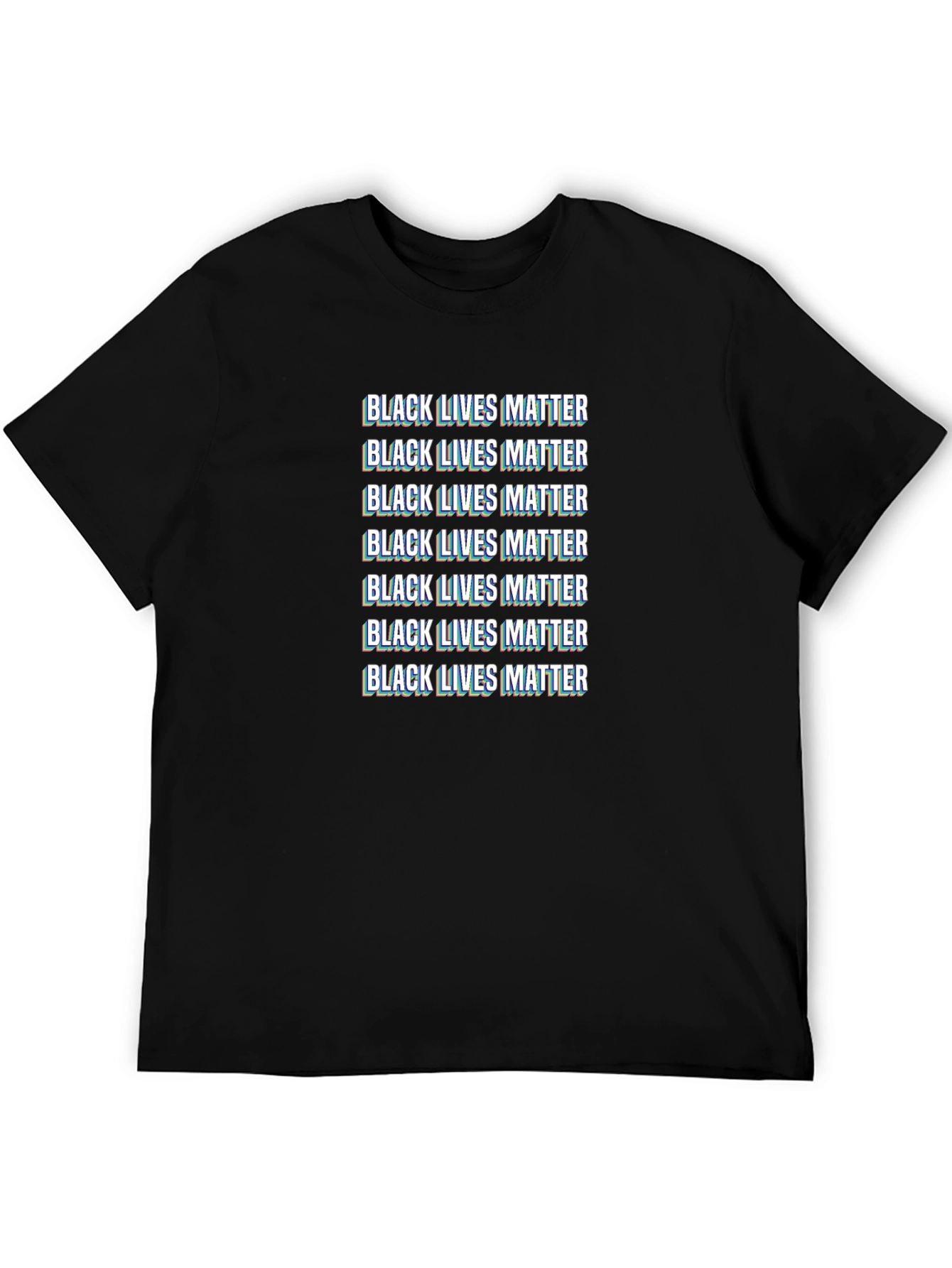 Black Lives Matter Glitch T-Shirt BLM Activism Tee