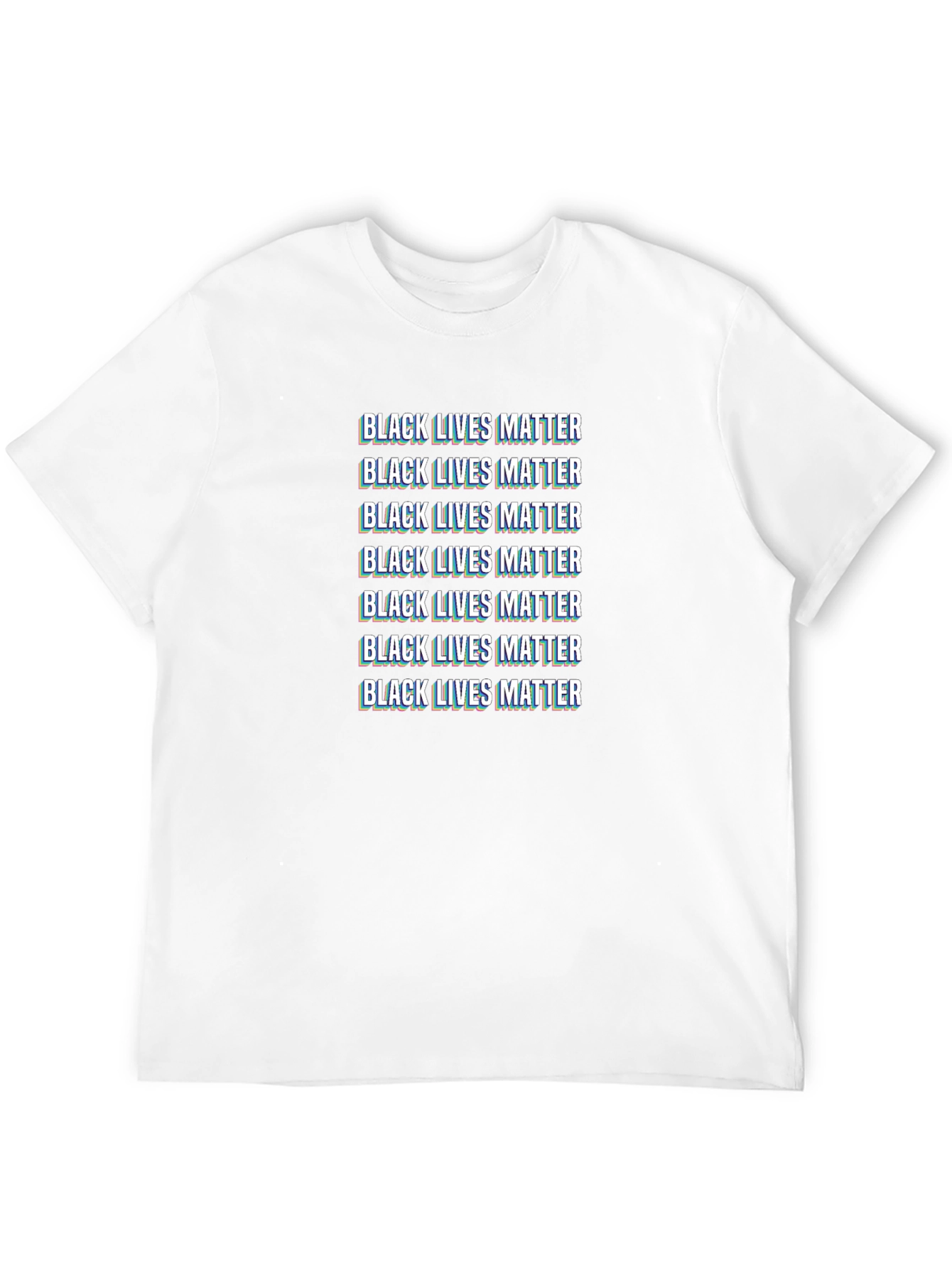 Black Lives Matter Glitch T-Shirt BLM Activism Tee