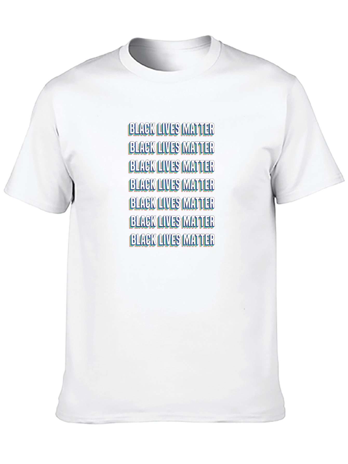 Black Lives Matter Glitch T-Shirt BLM Activism Tee