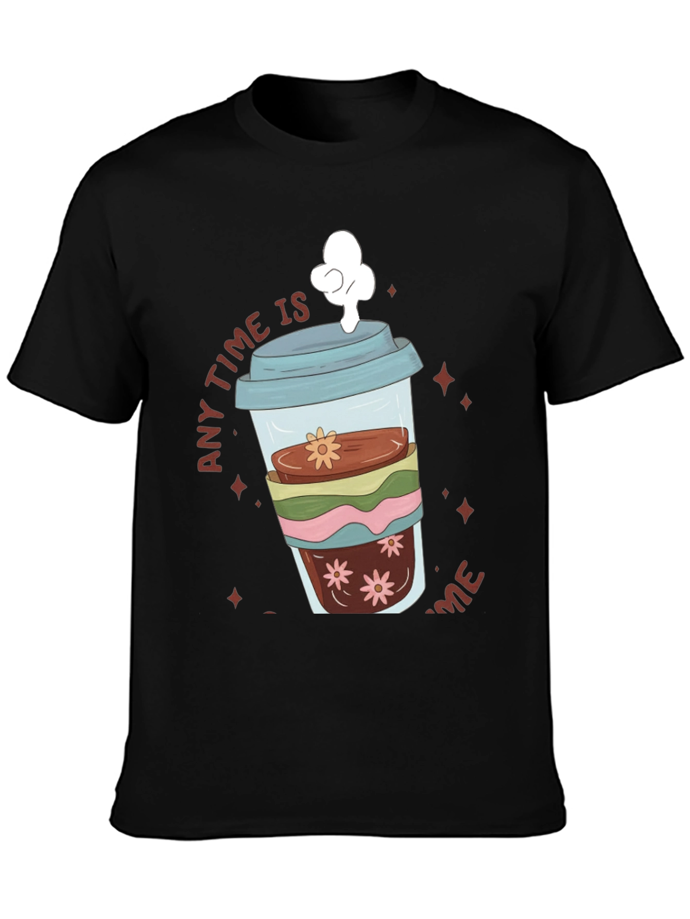 Coffee Lover T-Shirt - Any Time Is Coffee Time