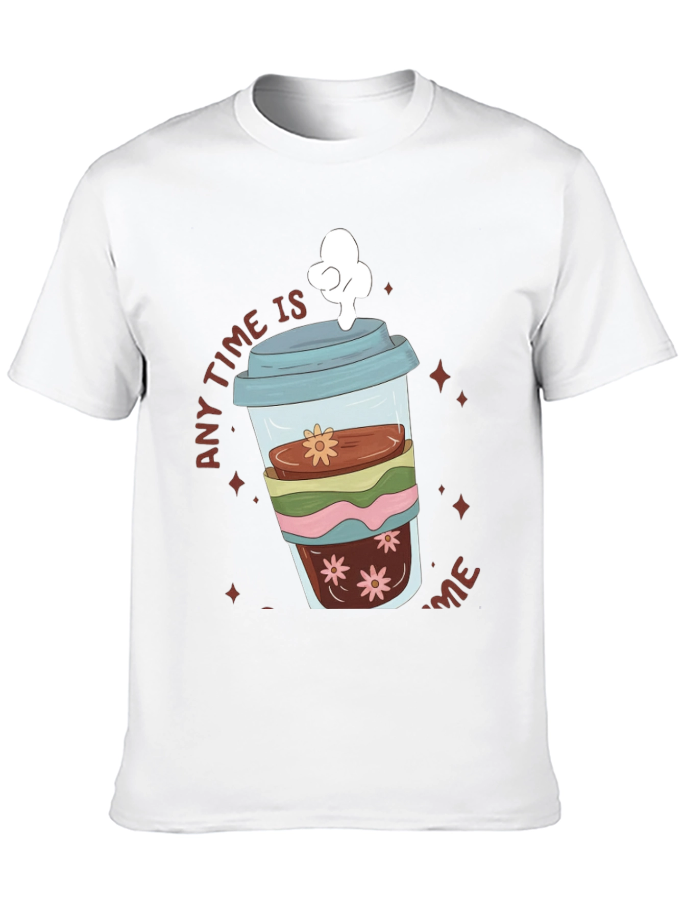 Coffee Lover T-Shirt - Any Time Is Coffee Time