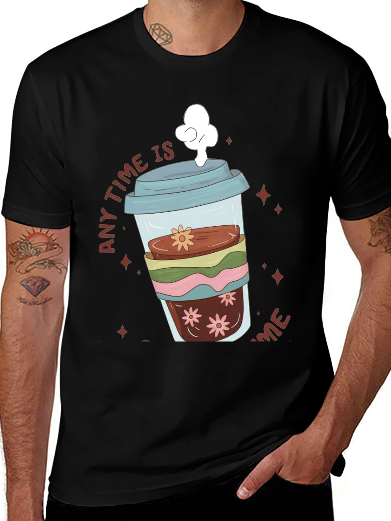Coffee Lover T-Shirt - Any Time Is Coffee Time
