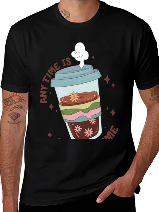 Coffee Lover T-Shirt - Any Time Is Coffee Time