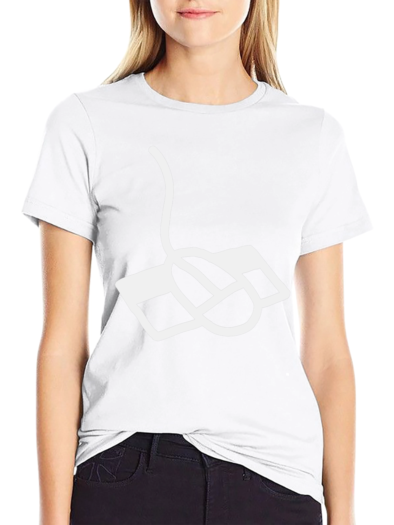 Retro Computer Mouse Graphic Tee - Classic Style