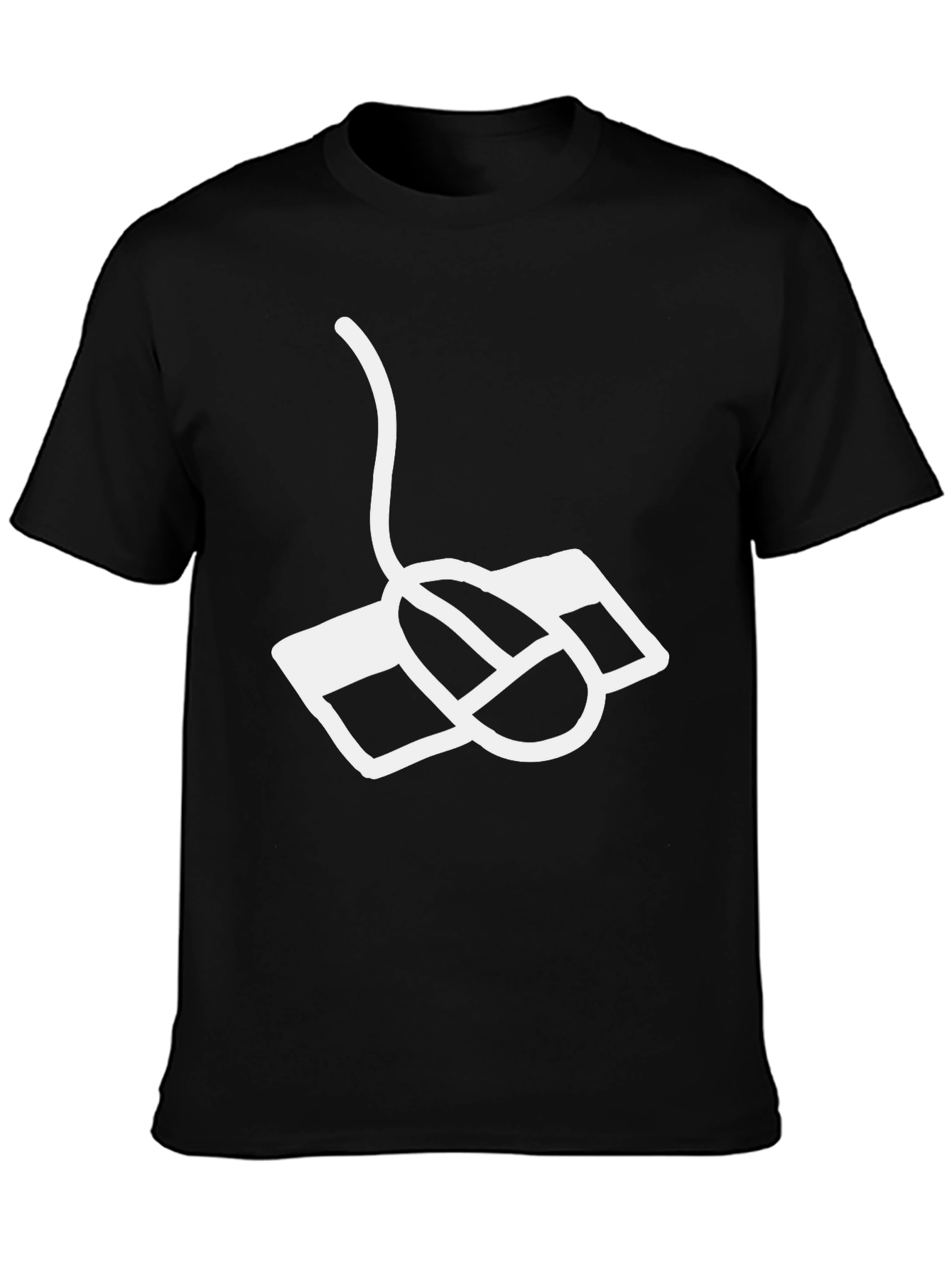 Retro Computer Mouse Graphic Tee - Classic Style