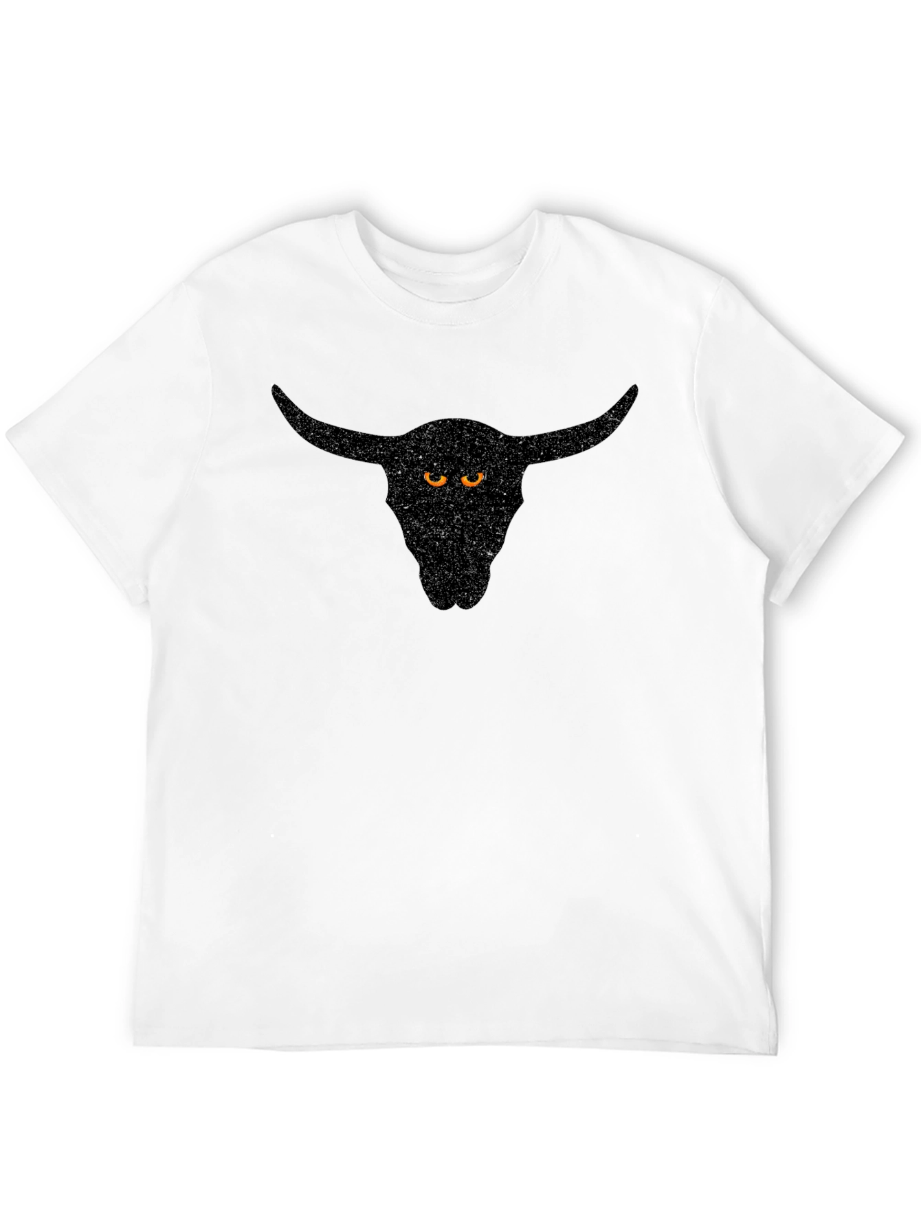 Bull Skull Graphic Black T-Shirt