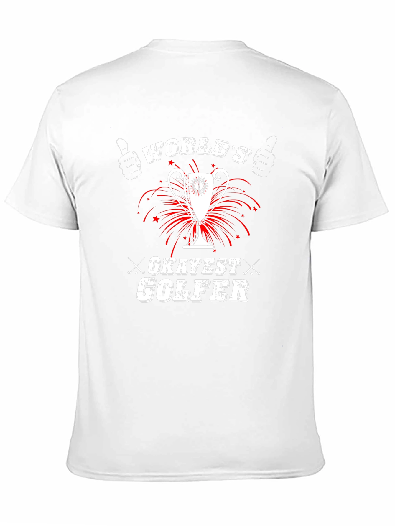 Worlds Okayest Golfer Funny Graphic T-Shirt