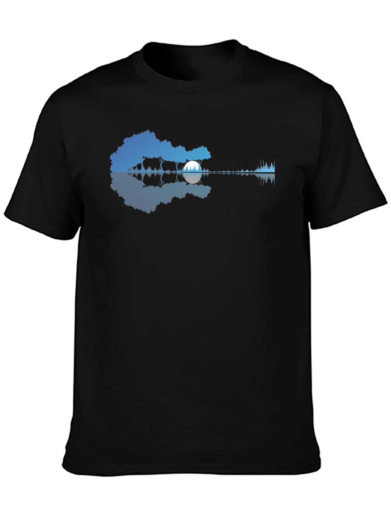 Nature Guitar Black T-Shirt