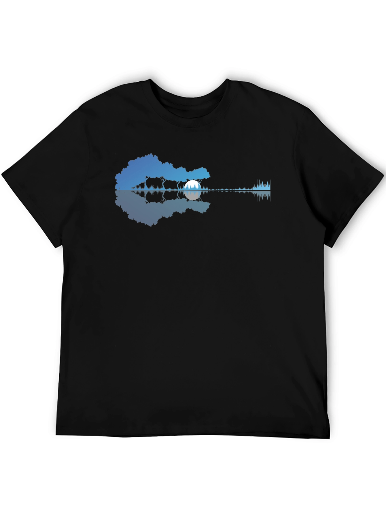 Nature Guitar Black T-Shirt