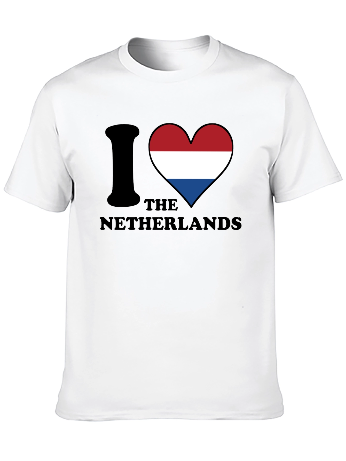 I Love Netherlands T-Shirt - Flag Heart Design
