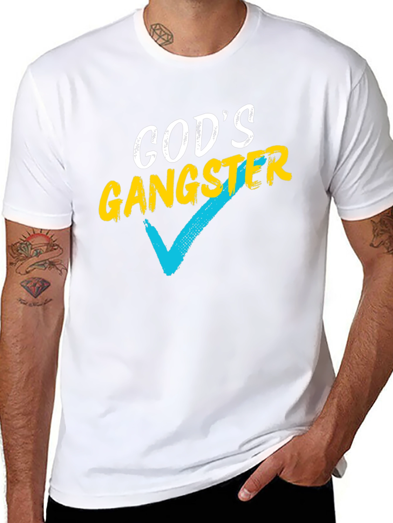 Gods Gangster Graphic T-Shirt