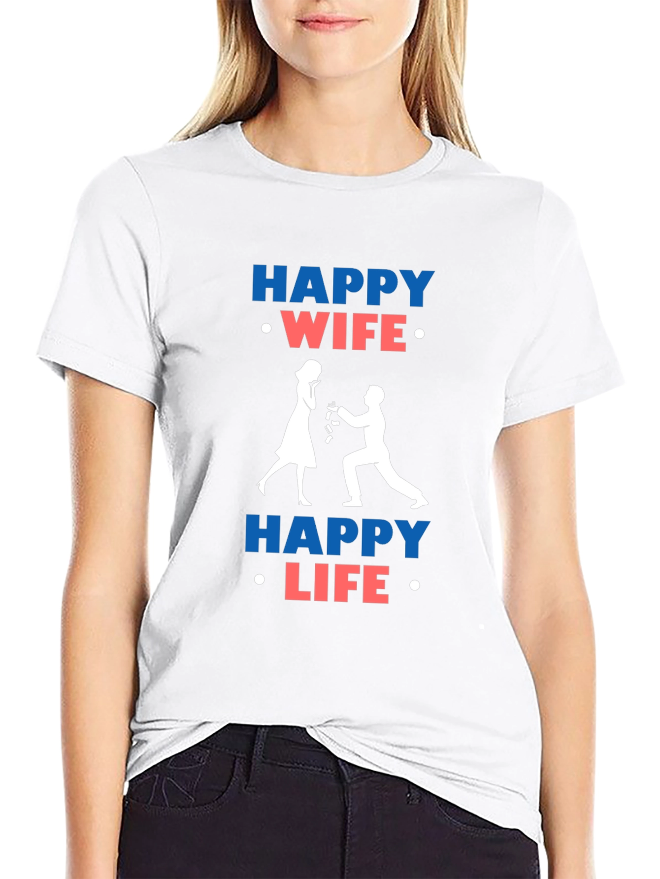 Happy Wife Happy Life Graphic T-Shirt