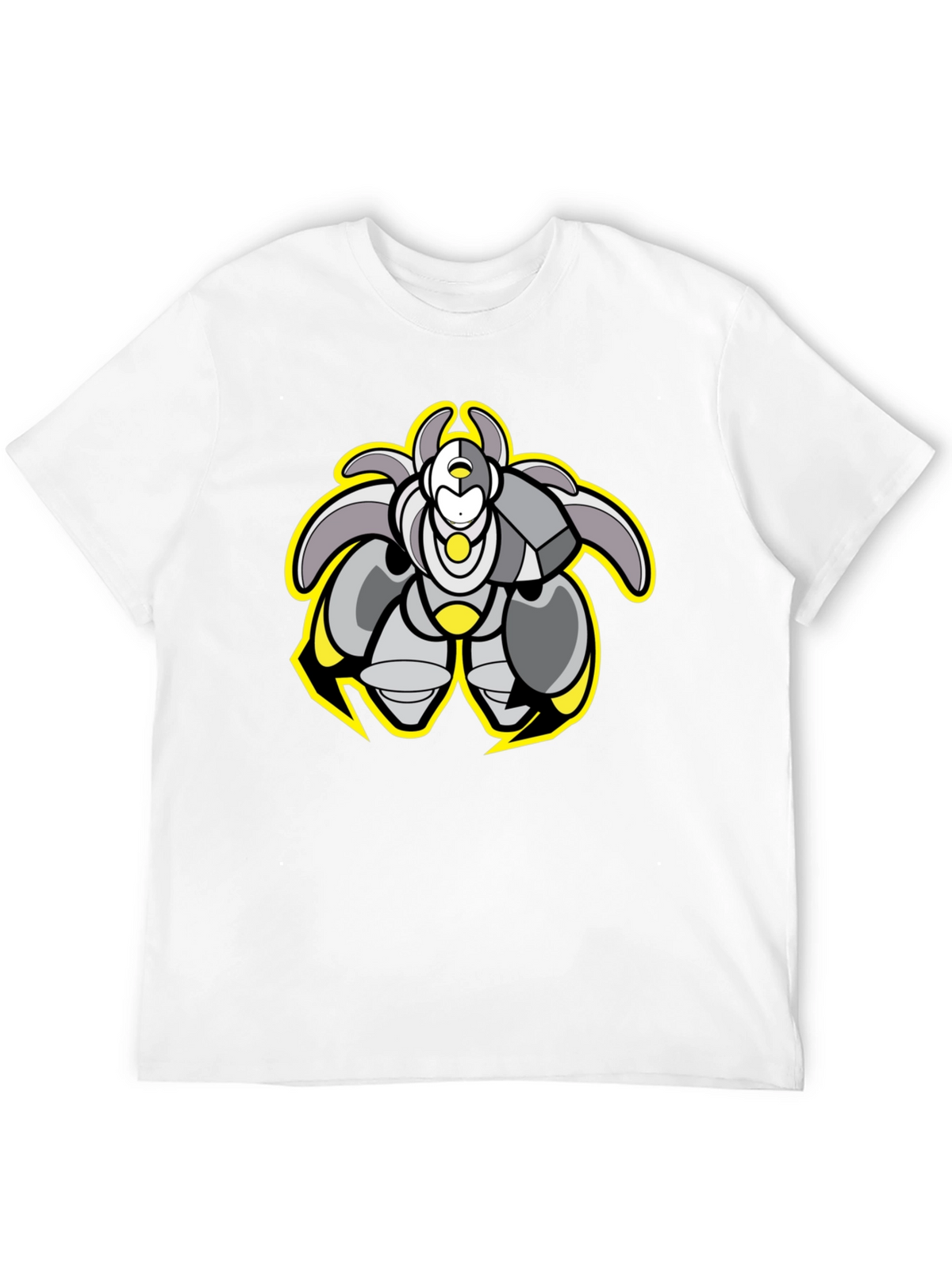 Cool Robot Graphic Black Tee