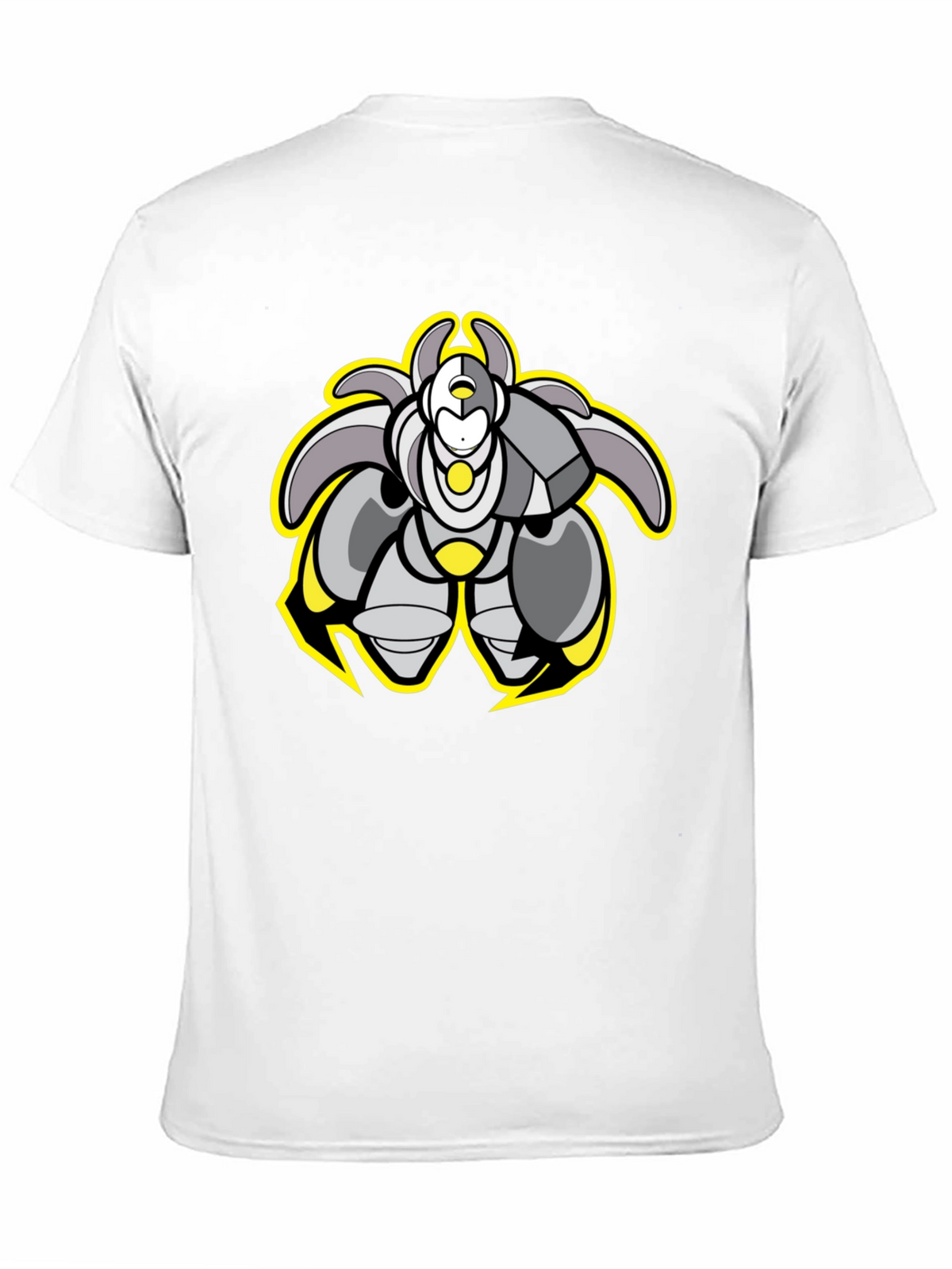 Cool Robot Graphic Black Tee