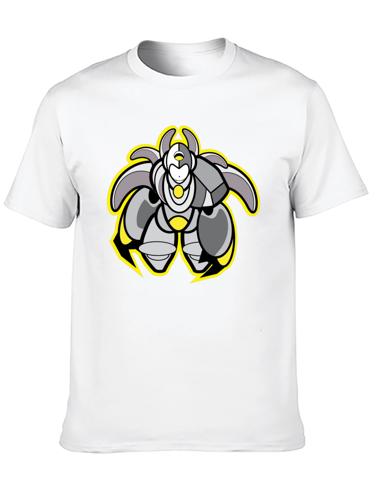 Cool Robot Graphic Black Tee