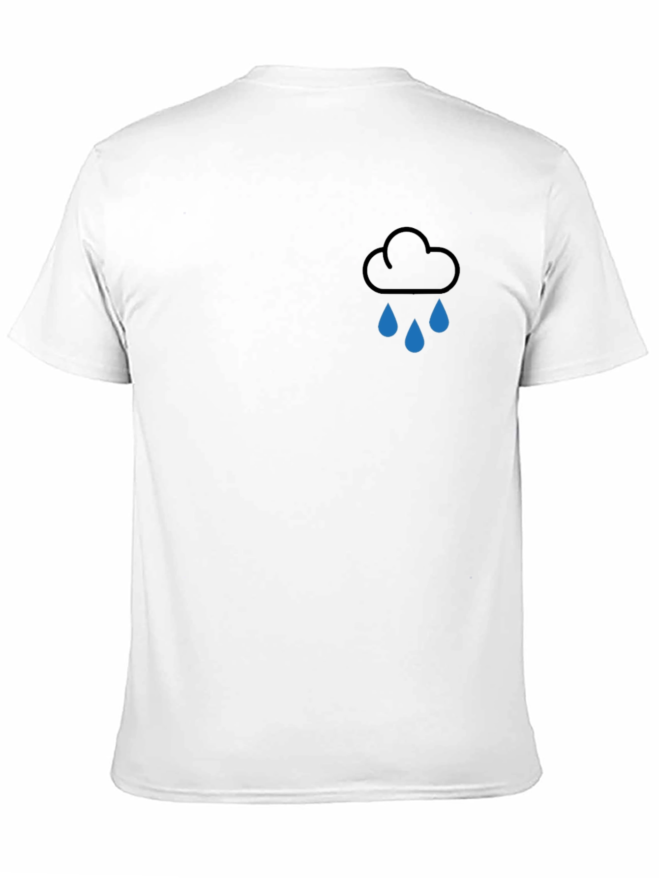 Rain Cloud Graphic Tee - Modern Black T-Shirt