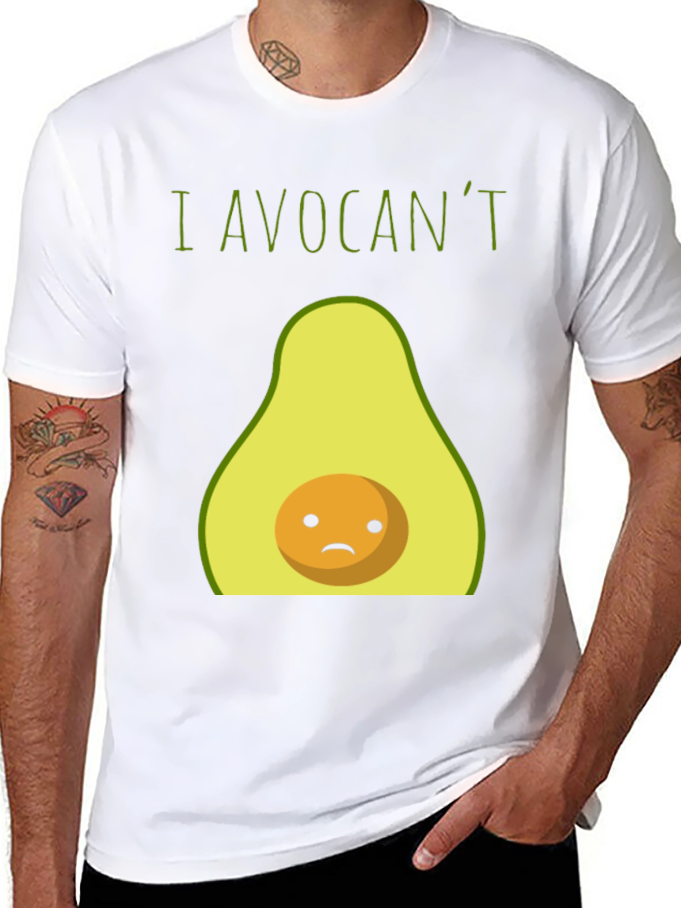 Funny I Avocant Avocado Graphic T-Shirt