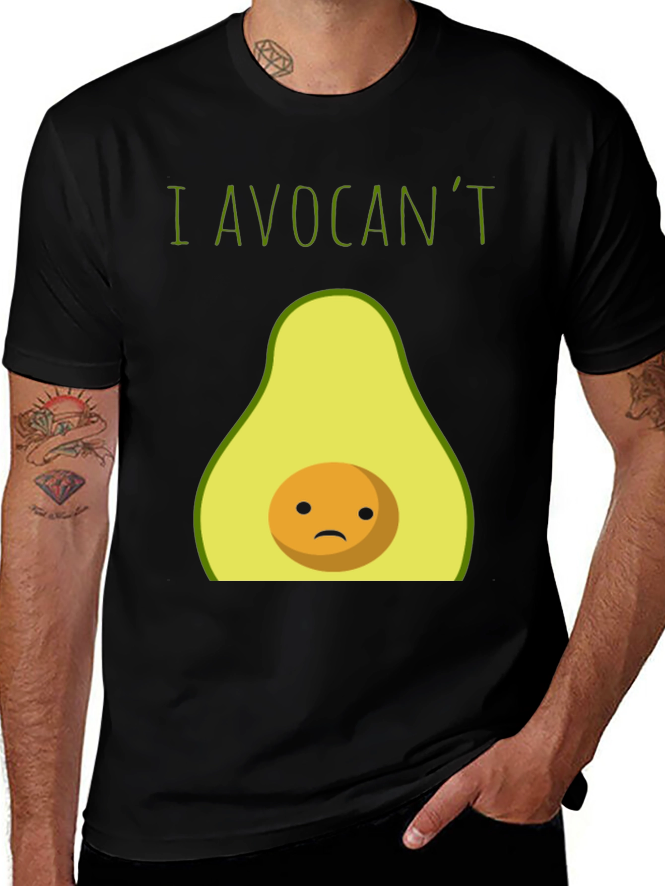Funny I Avocant Avocado Graphic T-Shirt