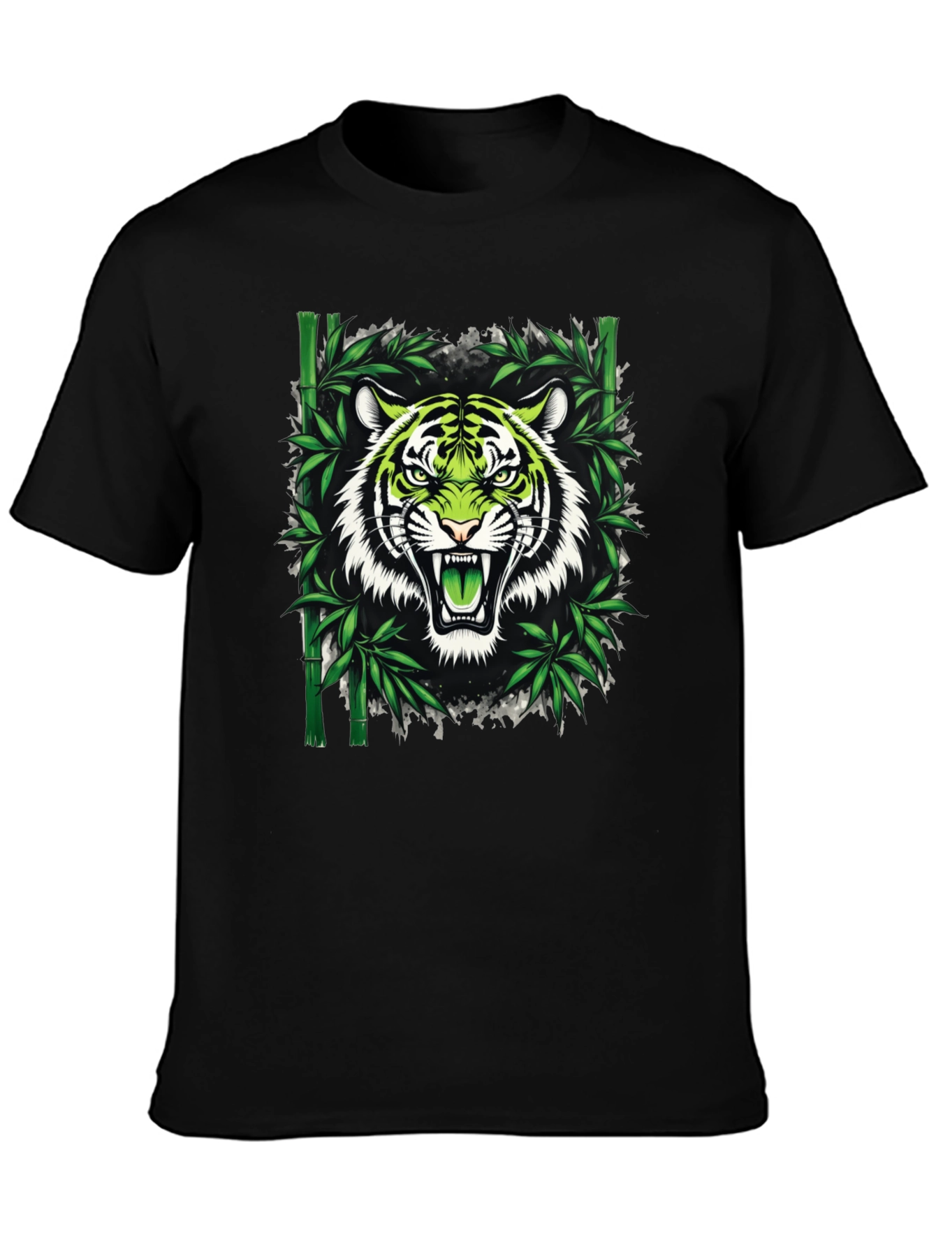 Tiger Bamboo Graphic T-Shirt - Fierce Style
