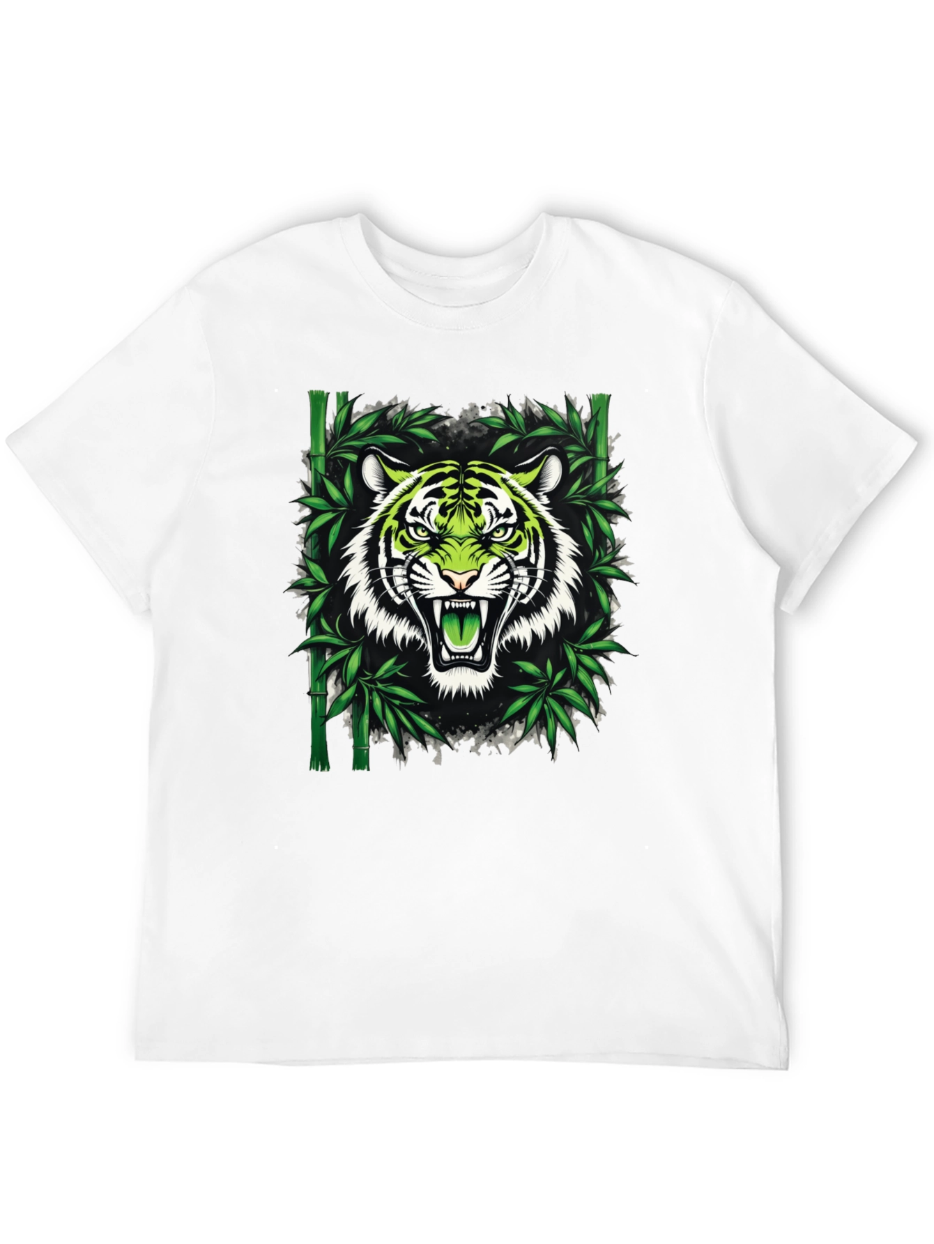 Tiger Bamboo Graphic T-Shirt - Fierce Style