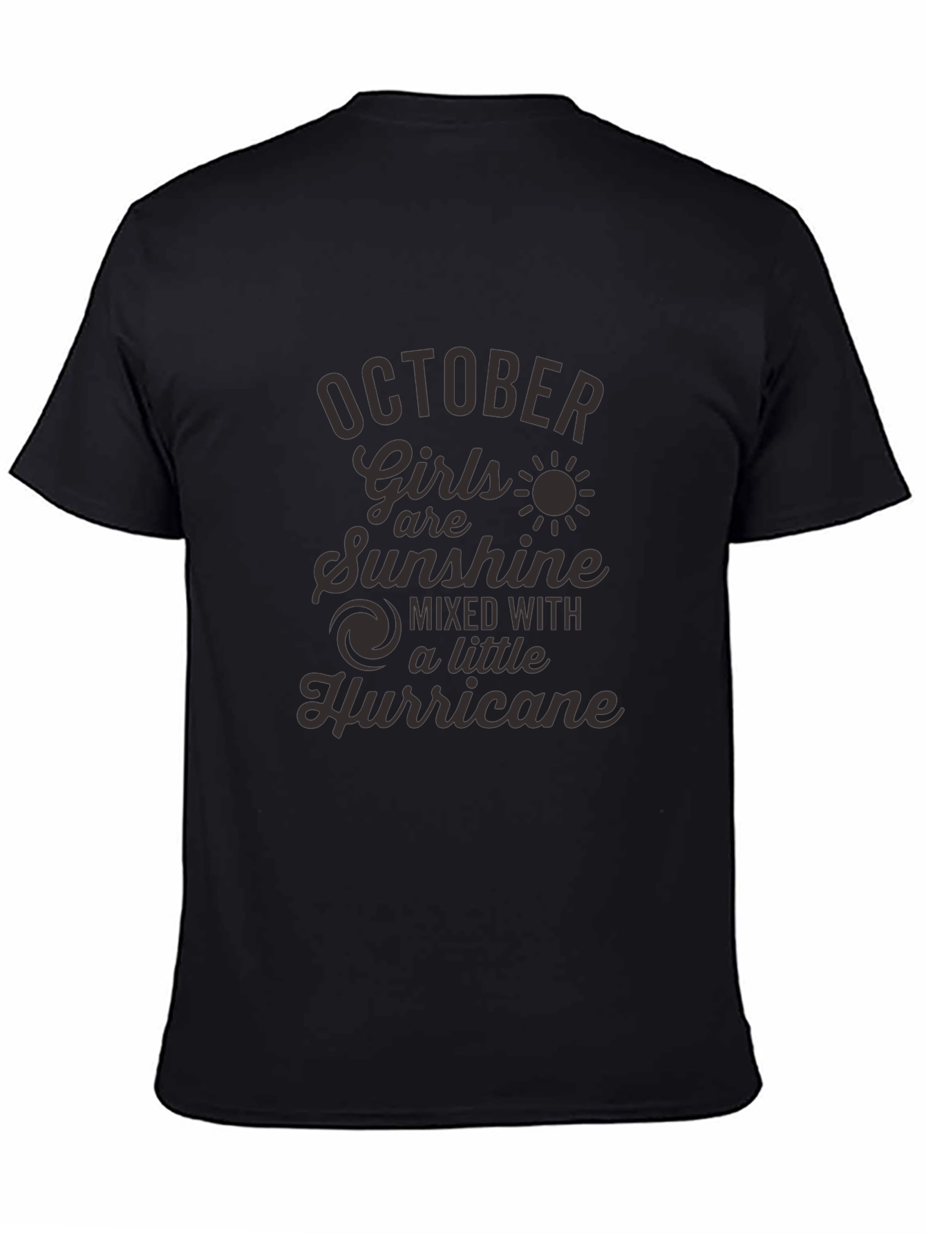 October Girls Sunshine Hurricane Black Graphic Tee