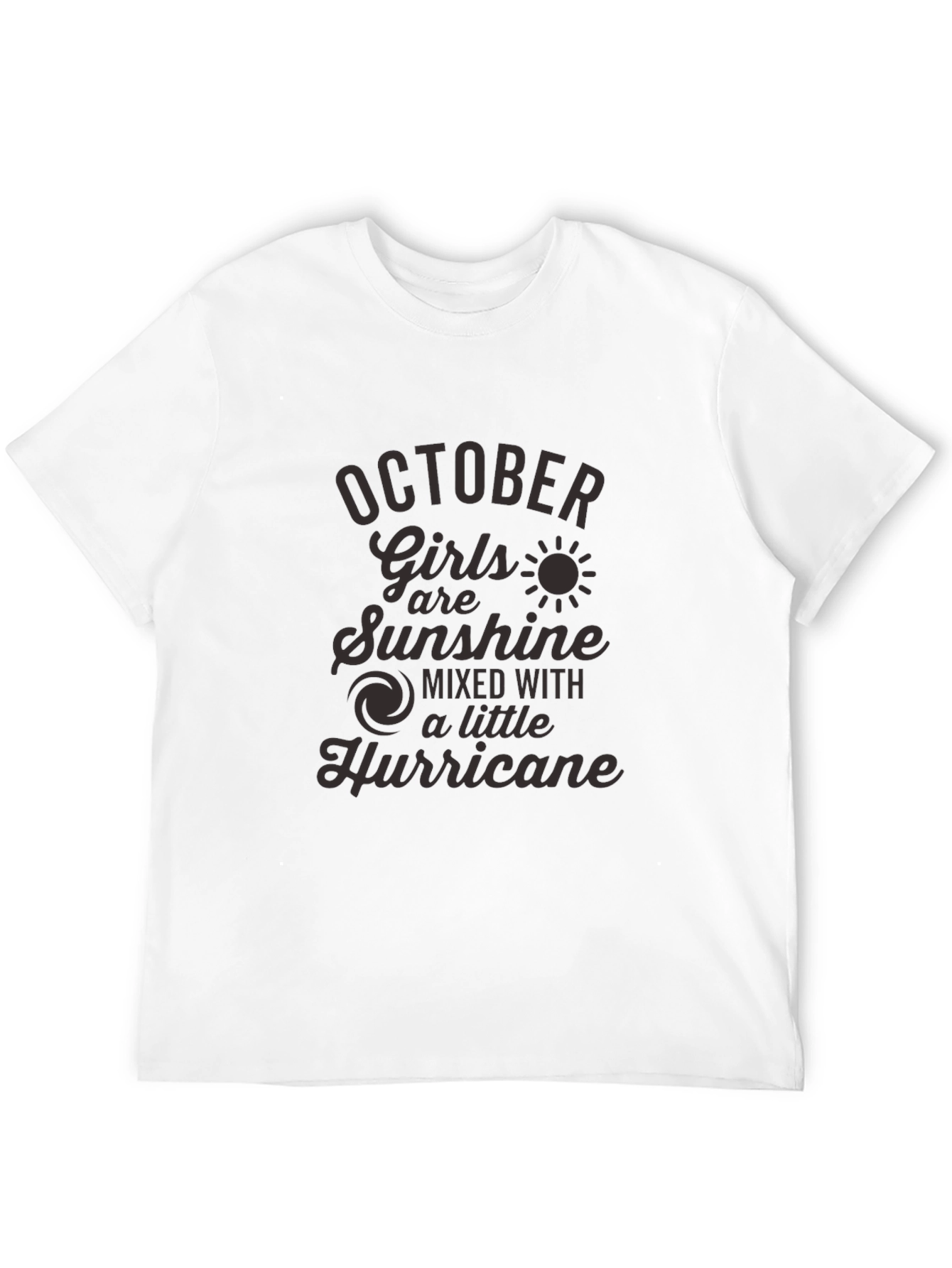 October Girls Sunshine Hurricane Black Graphic Tee
