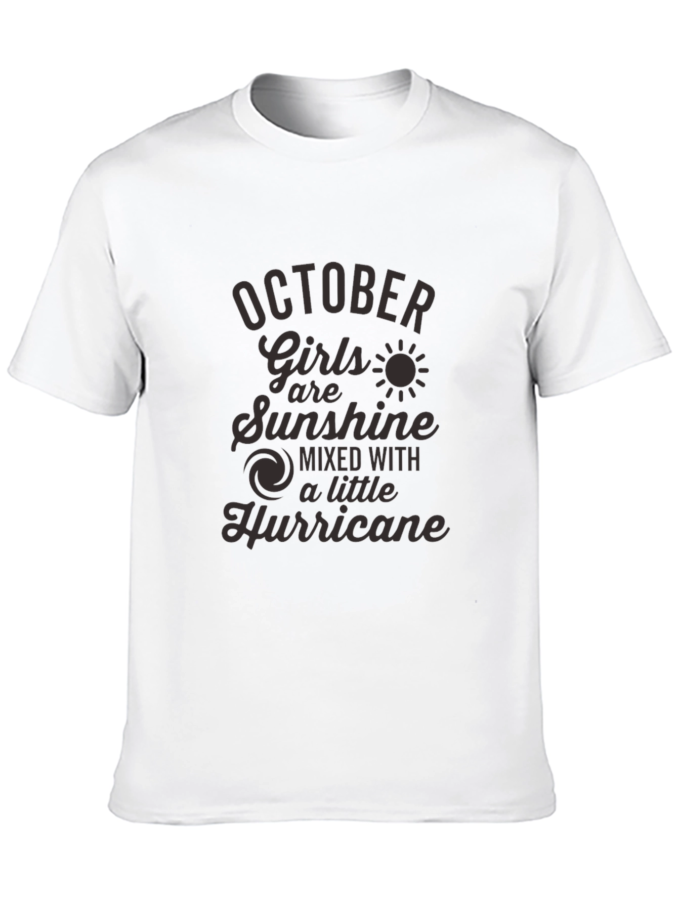 October Girls Sunshine Hurricane Black Graphic Tee