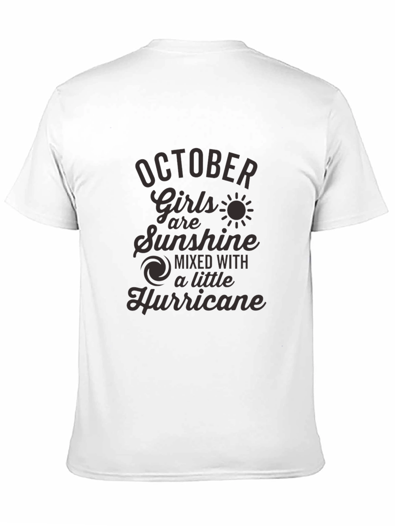 October Girls Sunshine Hurricane Black Graphic Tee