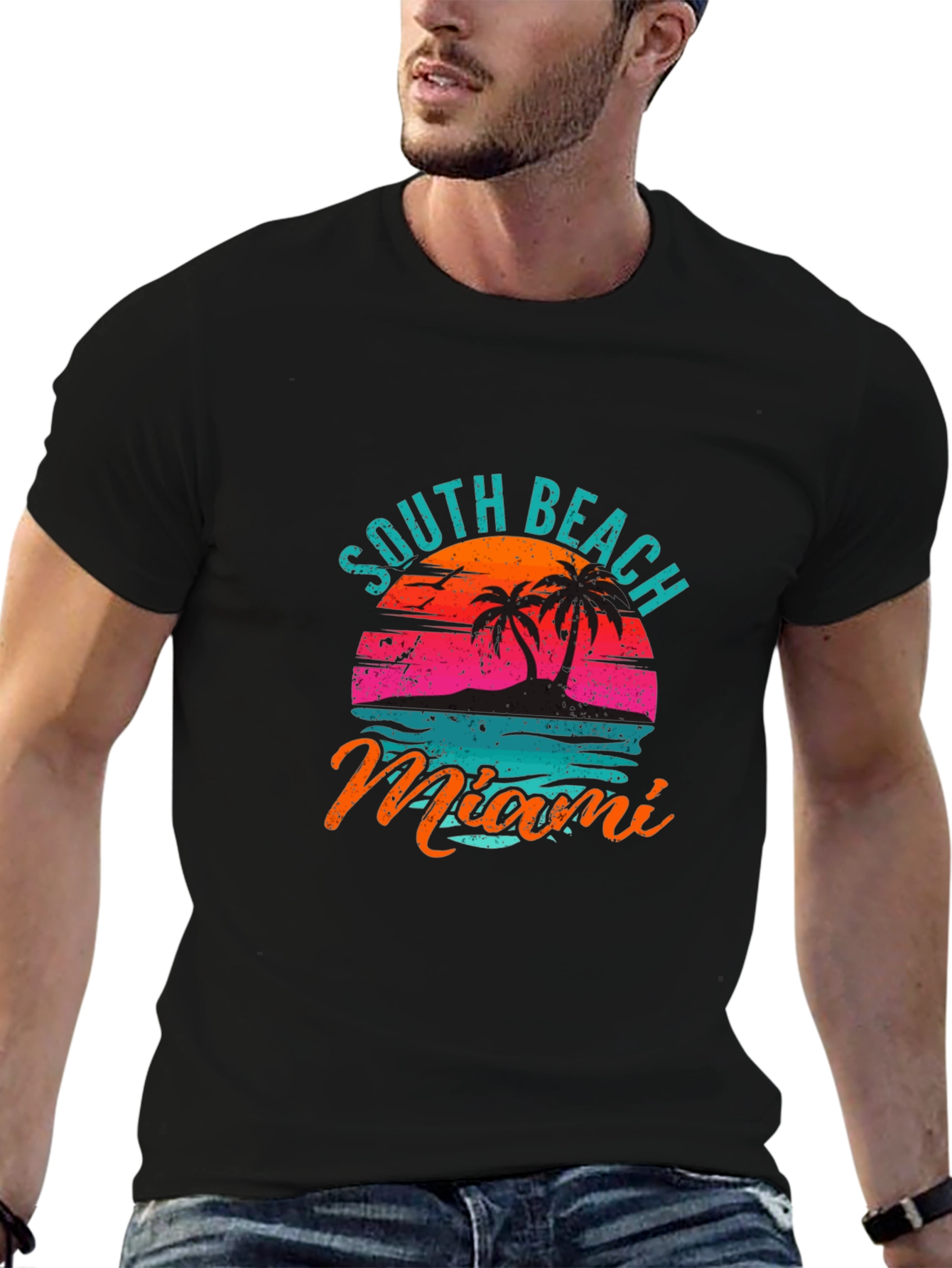 South Beach Miami Graphic T-Shirt