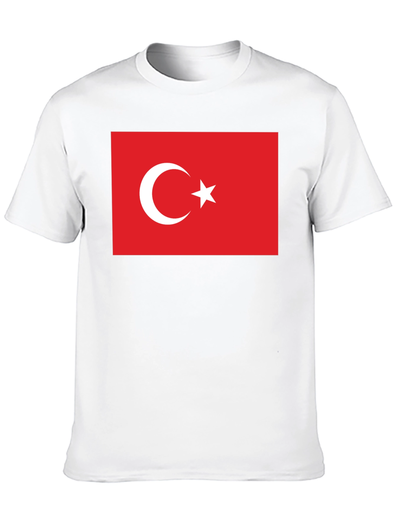 Turkey Flag Graphic Tee - Patriotic Crew Neck T-Shirt