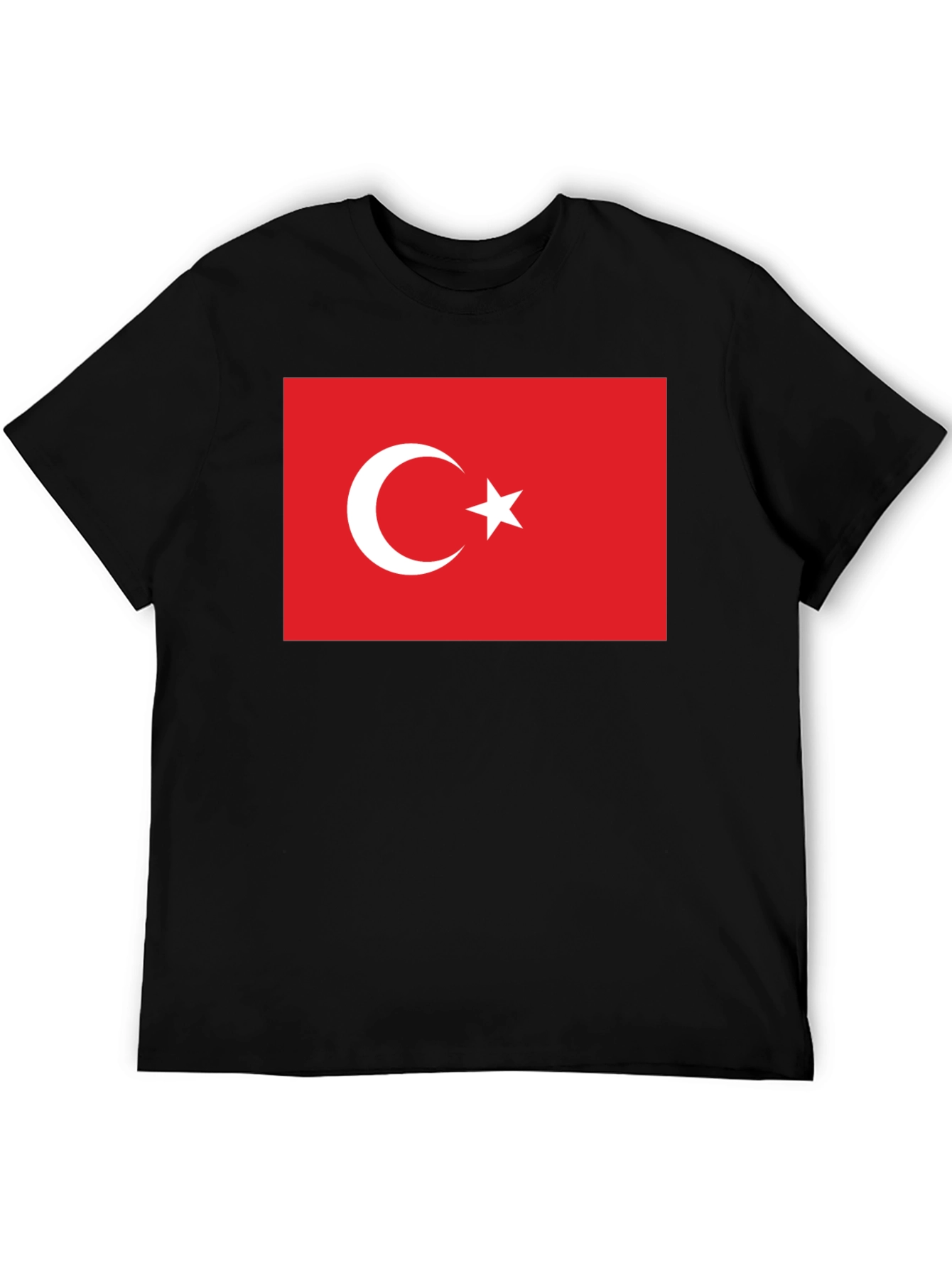 Turkey Flag Graphic Tee - Patriotic Crew Neck T-Shirt
