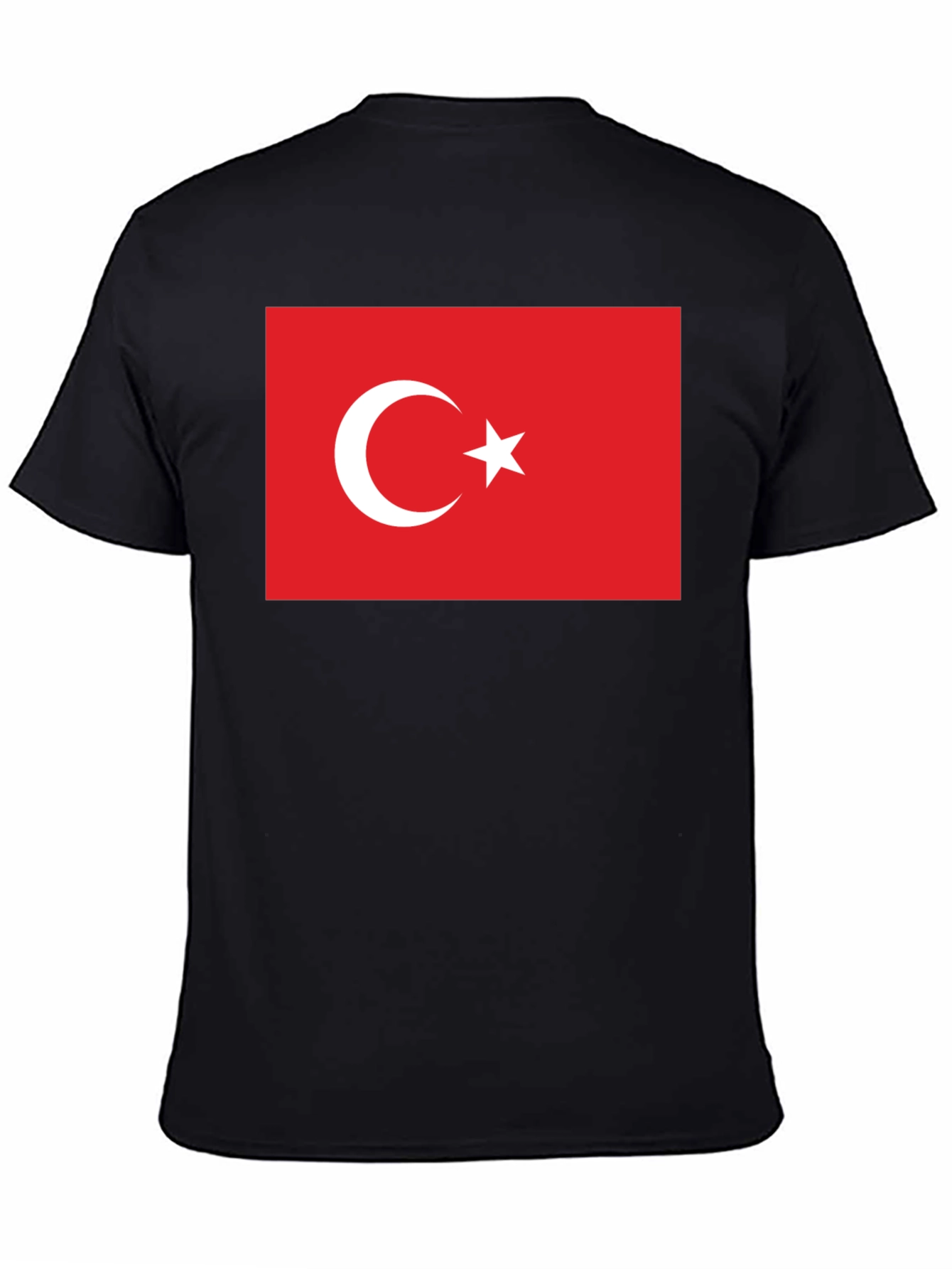 Turkey Flag Graphic Tee - Patriotic Crew Neck T-Shirt