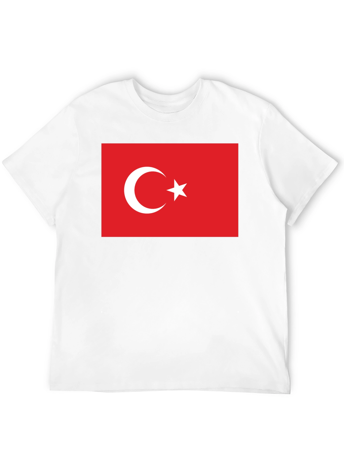 Turkey Flag Graphic Tee - Patriotic Crew Neck T-Shirt