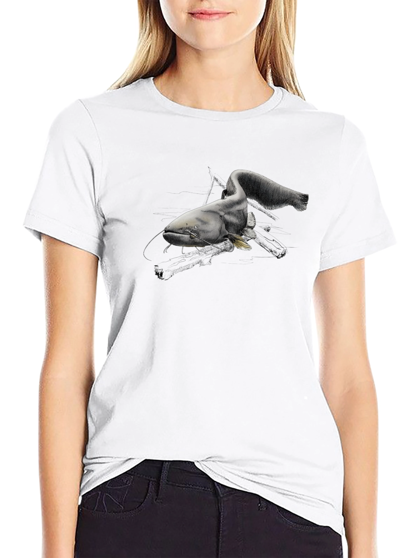 Catfish Graphic Tee - Unique Angler T-Shirt