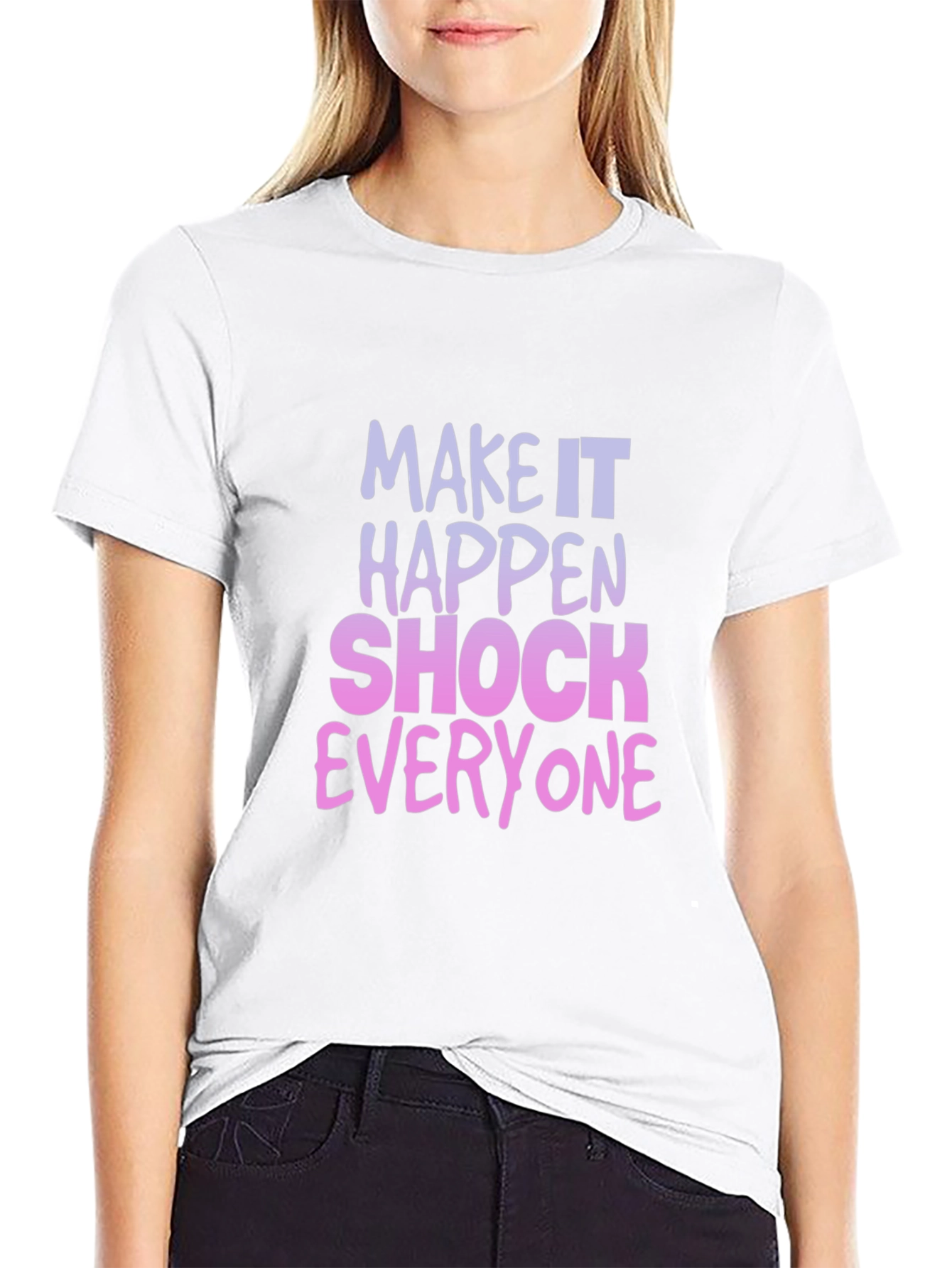 Make It Happen Graphic Tee - Black