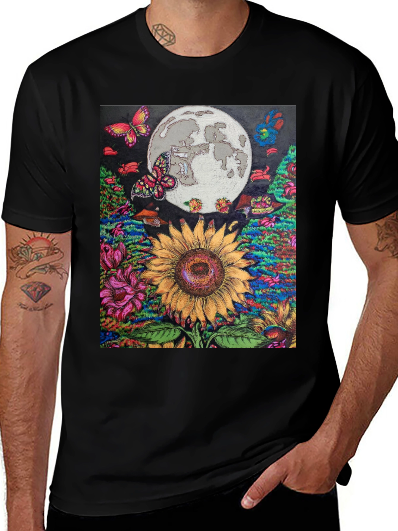Sunflower Moon Graphic Tee