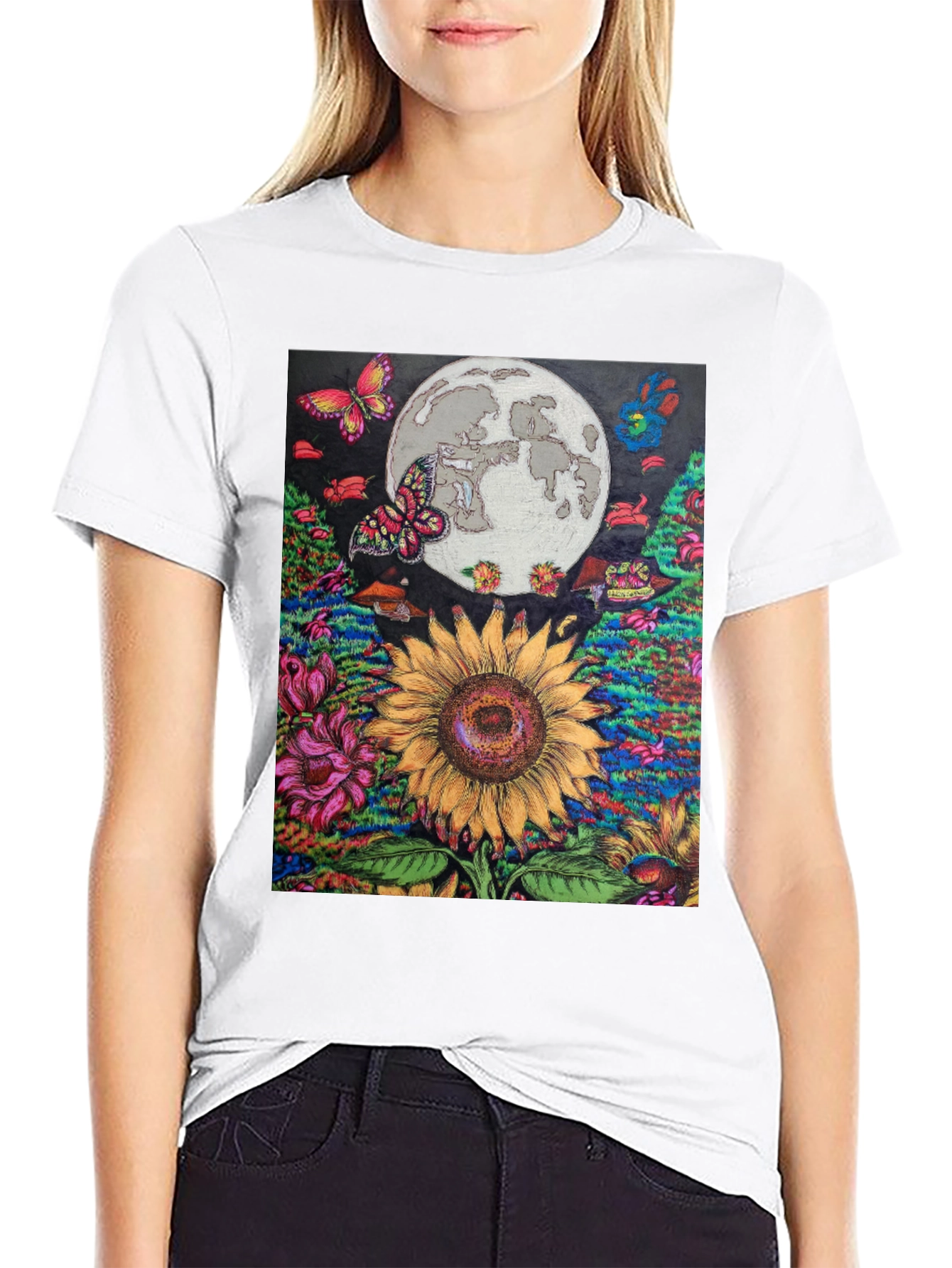 Sunflower Moon Graphic Tee