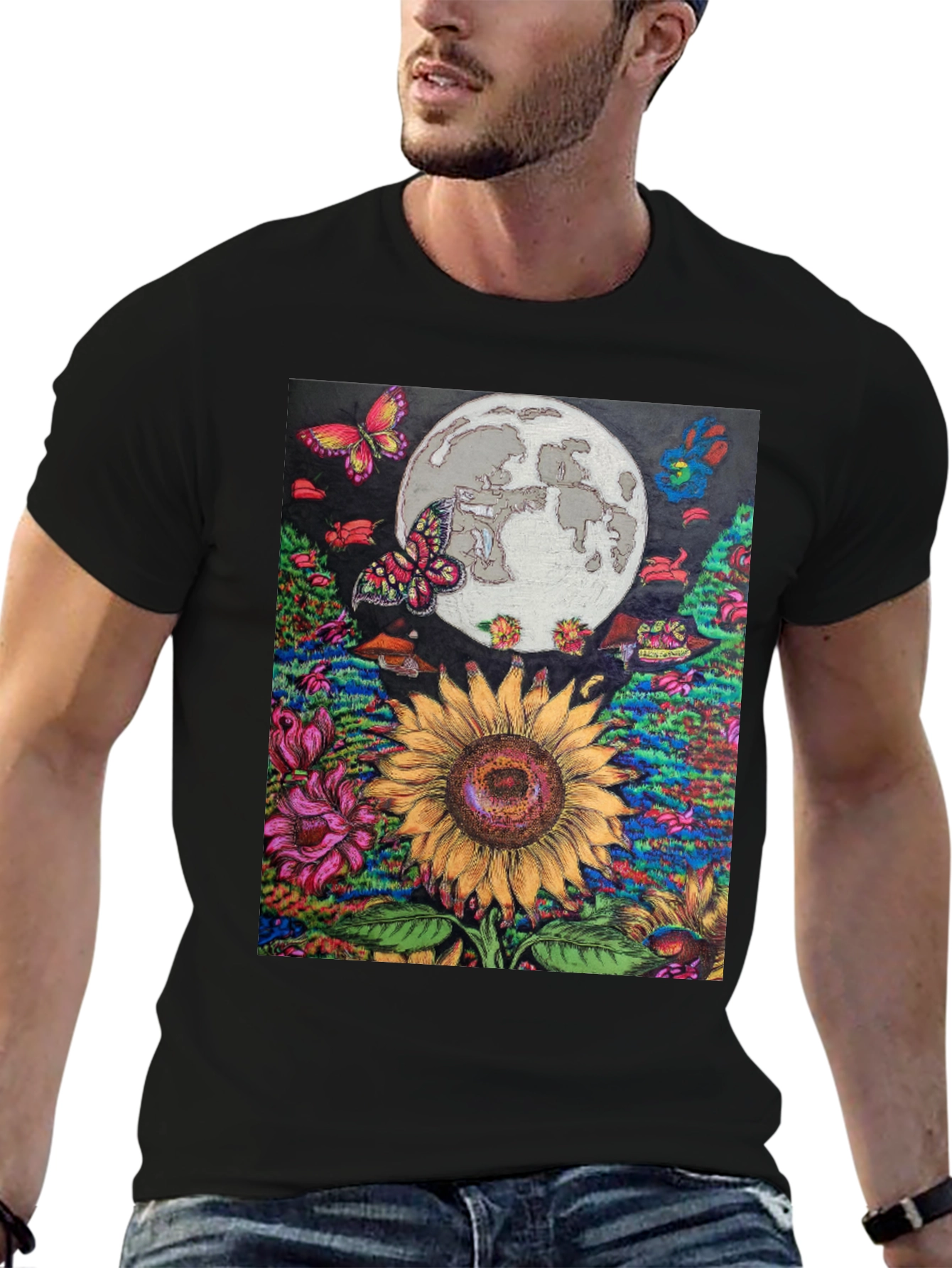 Sunflower Moon Graphic Tee