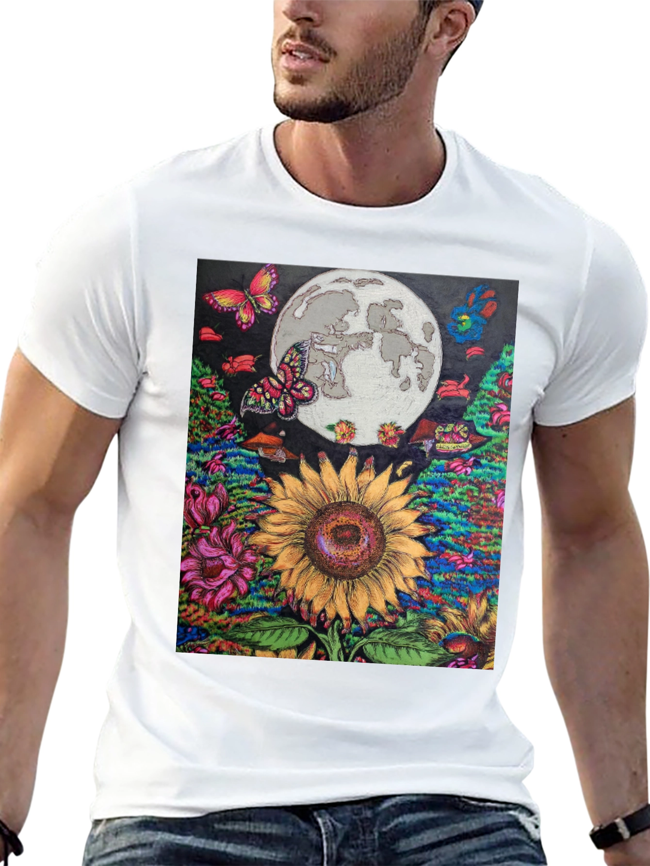 Sunflower Moon Graphic Tee