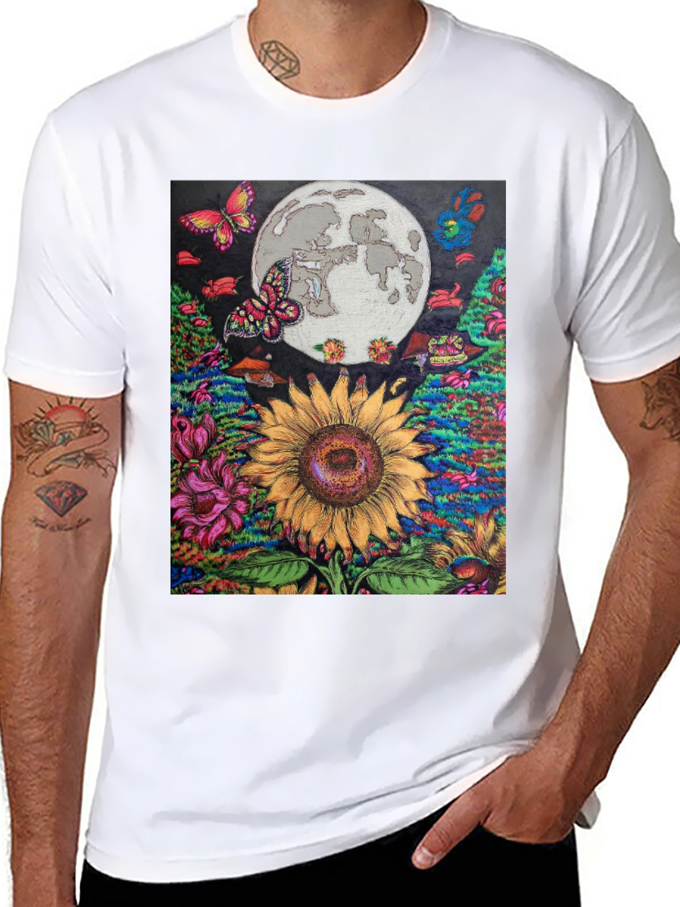 Sunflower Moon Graphic Tee