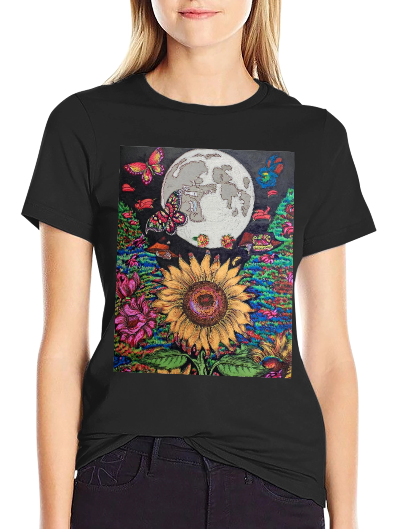 Sunflower Moon Graphic Tee