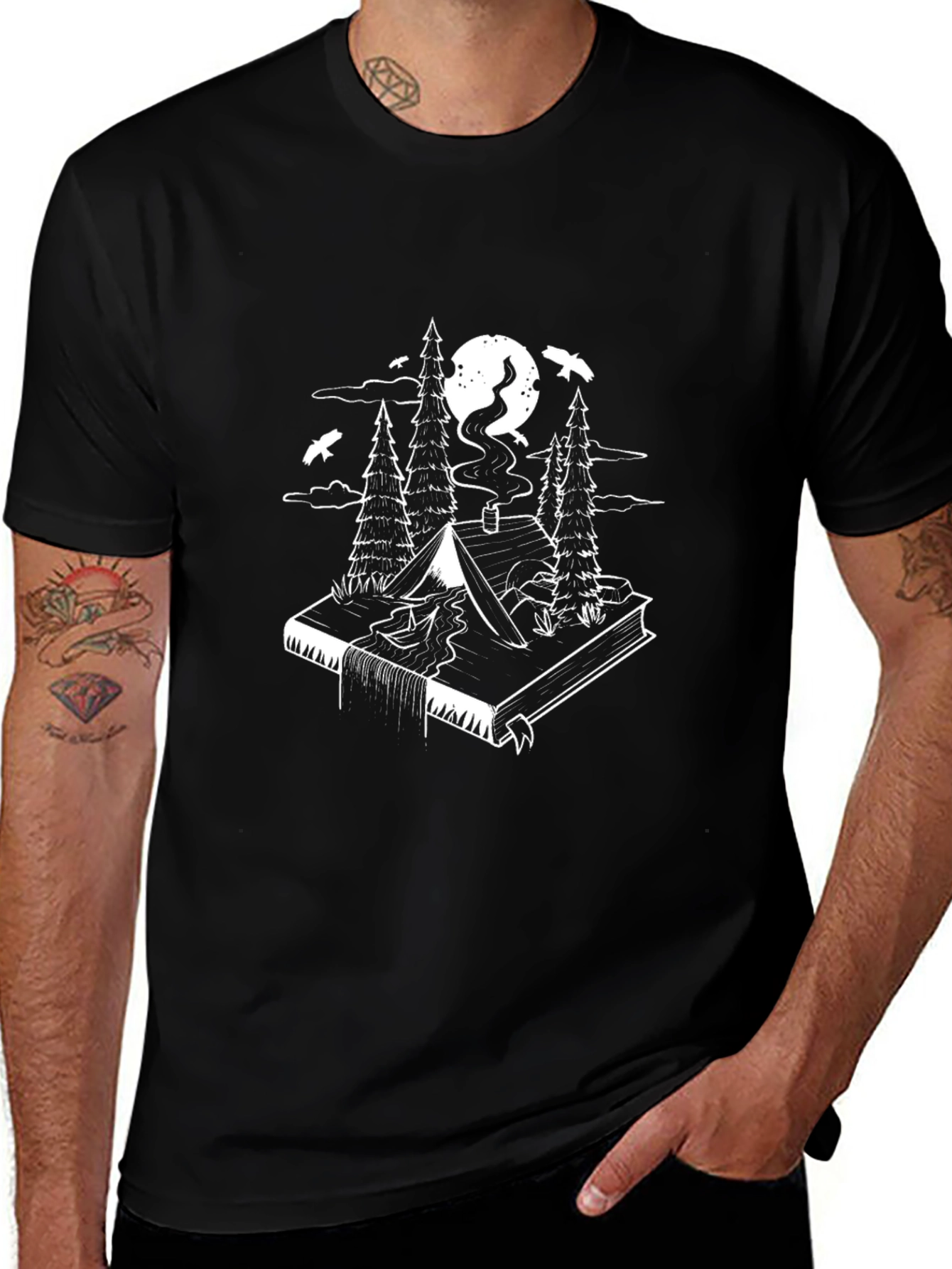 Nature Book Scene T-Shirt