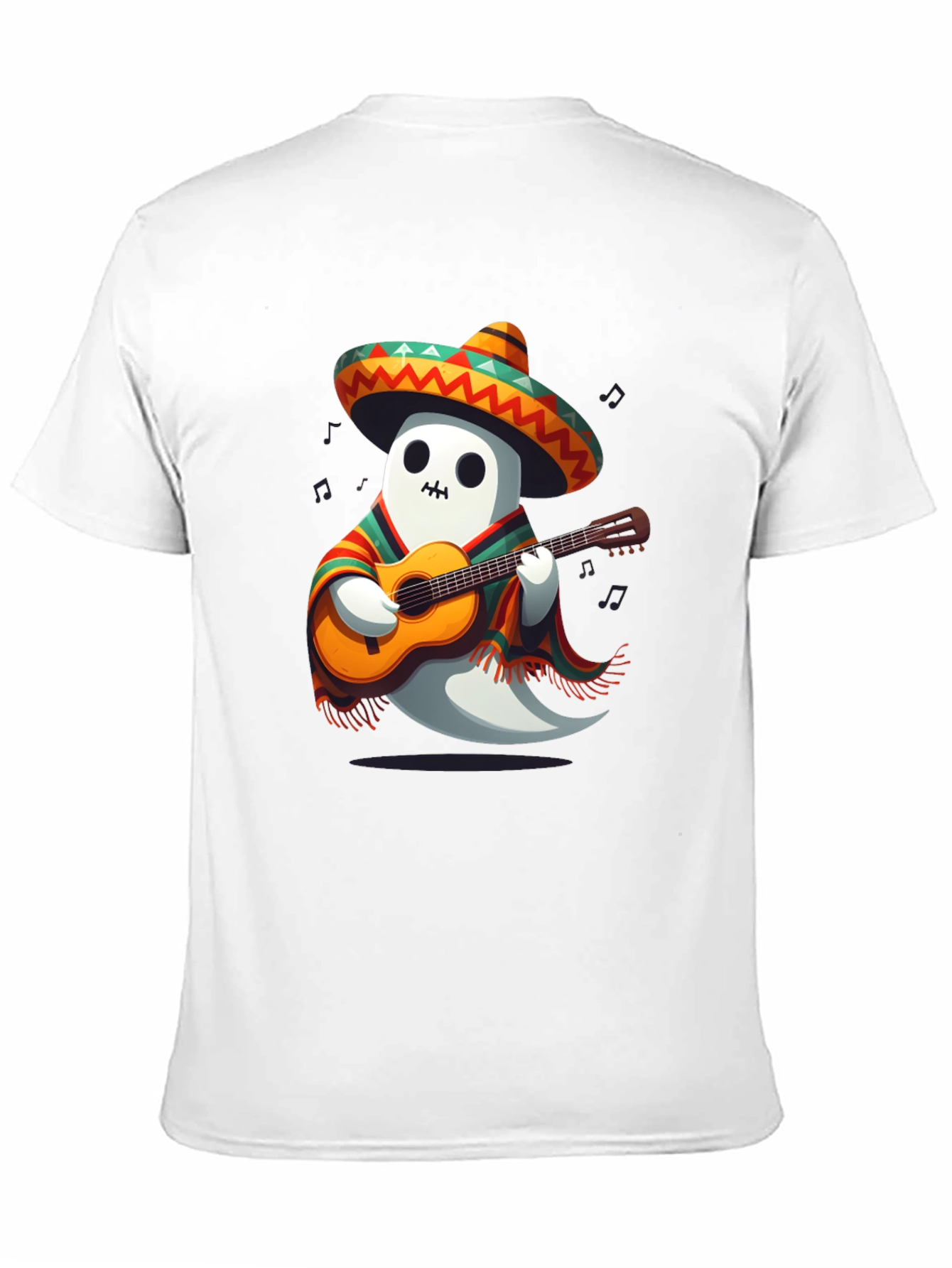 Mariachi Ghost T-Shirt - Playful Halloween Tee