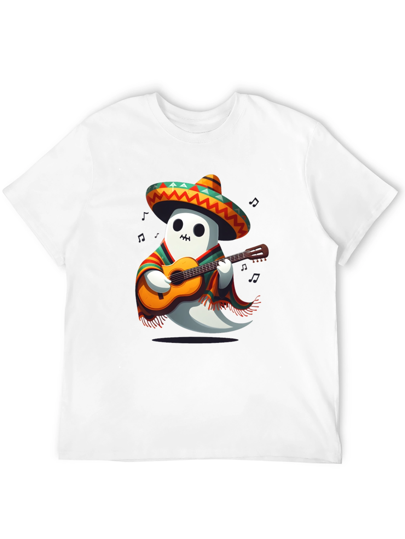 Mariachi Ghost T-Shirt - Playful Halloween Tee