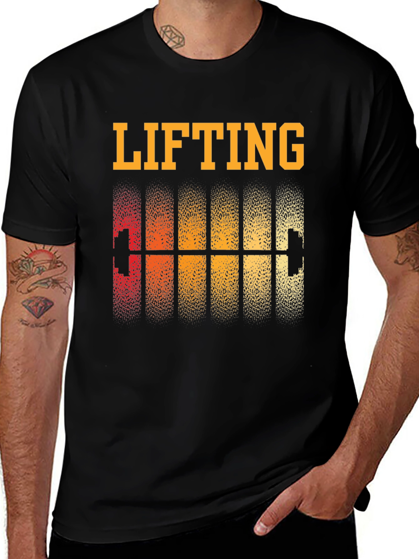 Lifting Graphic Tee - Retro Fitness Shirt